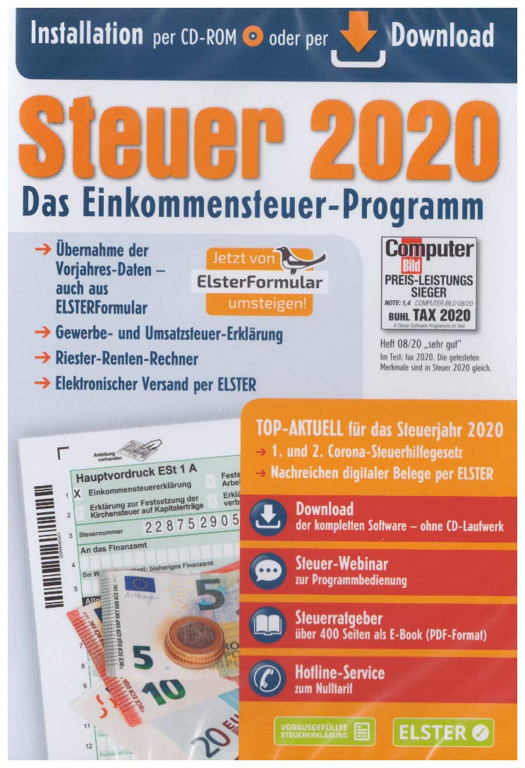 Aldi Steuerprogramm Einkommensteuer 2020 - Steuer 2020 CD Software Neu und OVP Other software