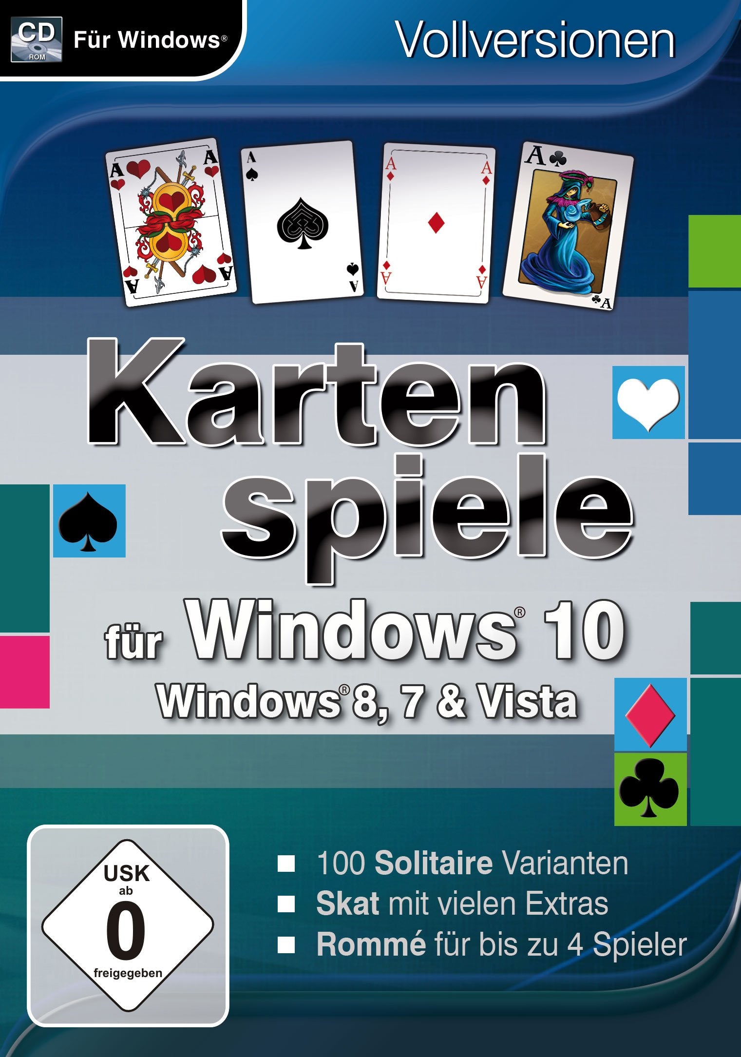 Kartenspiele für Windows 10. Für Windows Vista/7/8/8.1/10 PC