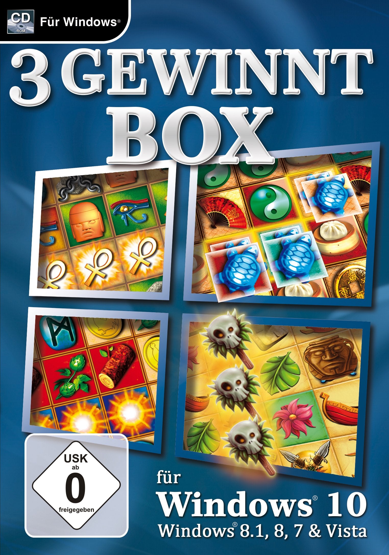 3 GEWINNT BOX für Windows 10. Für Windows Vista/7/8/8.1/10 PC