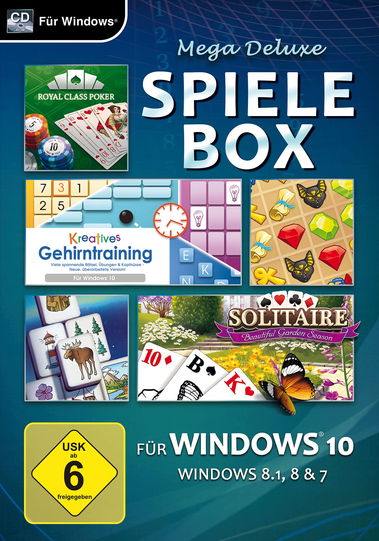 Mega Deluxe Spielebox für Windows 10 (PC). Für Windows 8/10 game