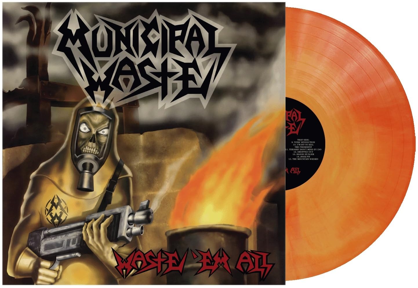 Waste 'Em All - Orange Swirl Rock