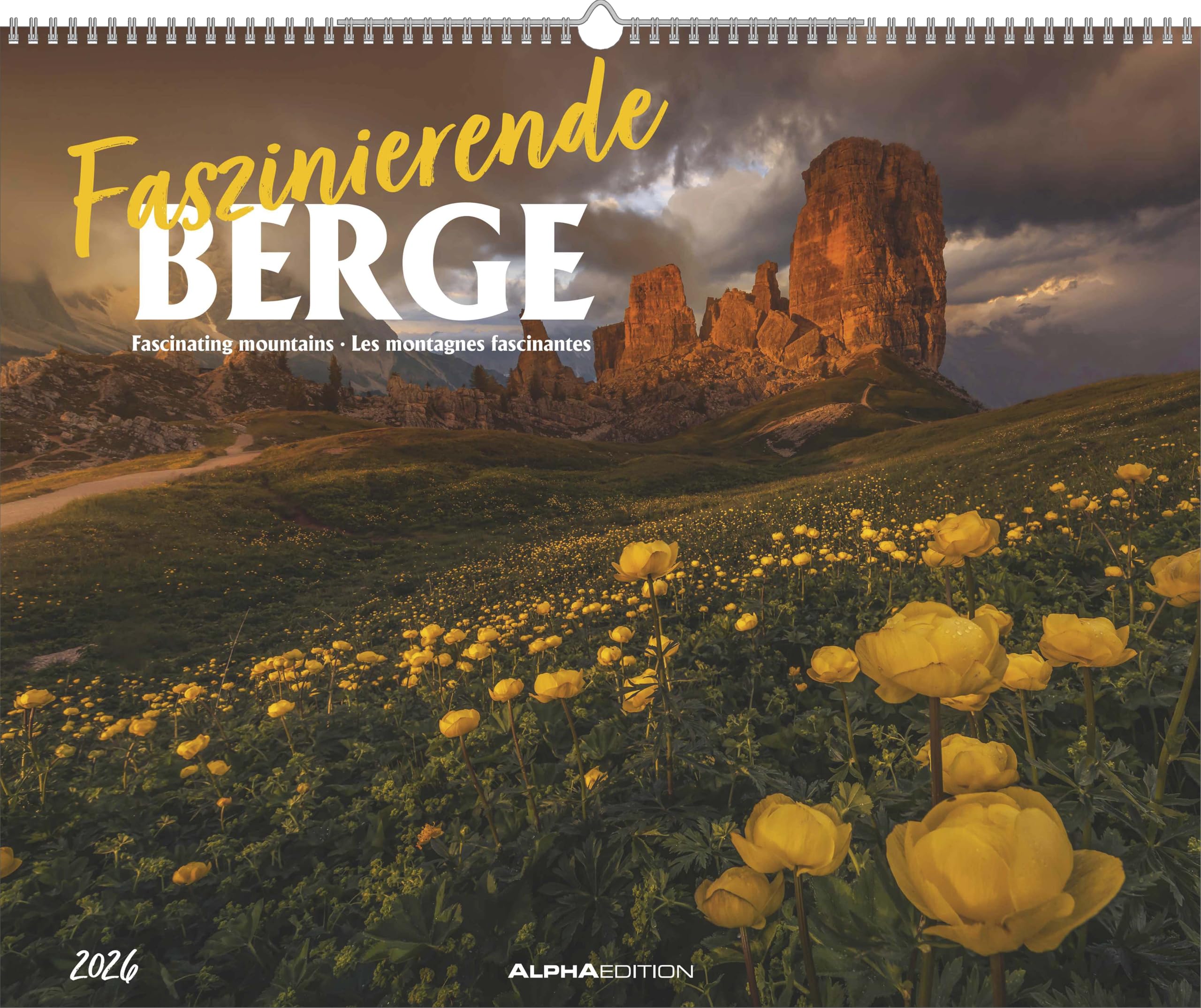 ALPHA EDITION - Faszinierende Berge 2026 - 52 x 42,5 cm Leisure, Home & Garden