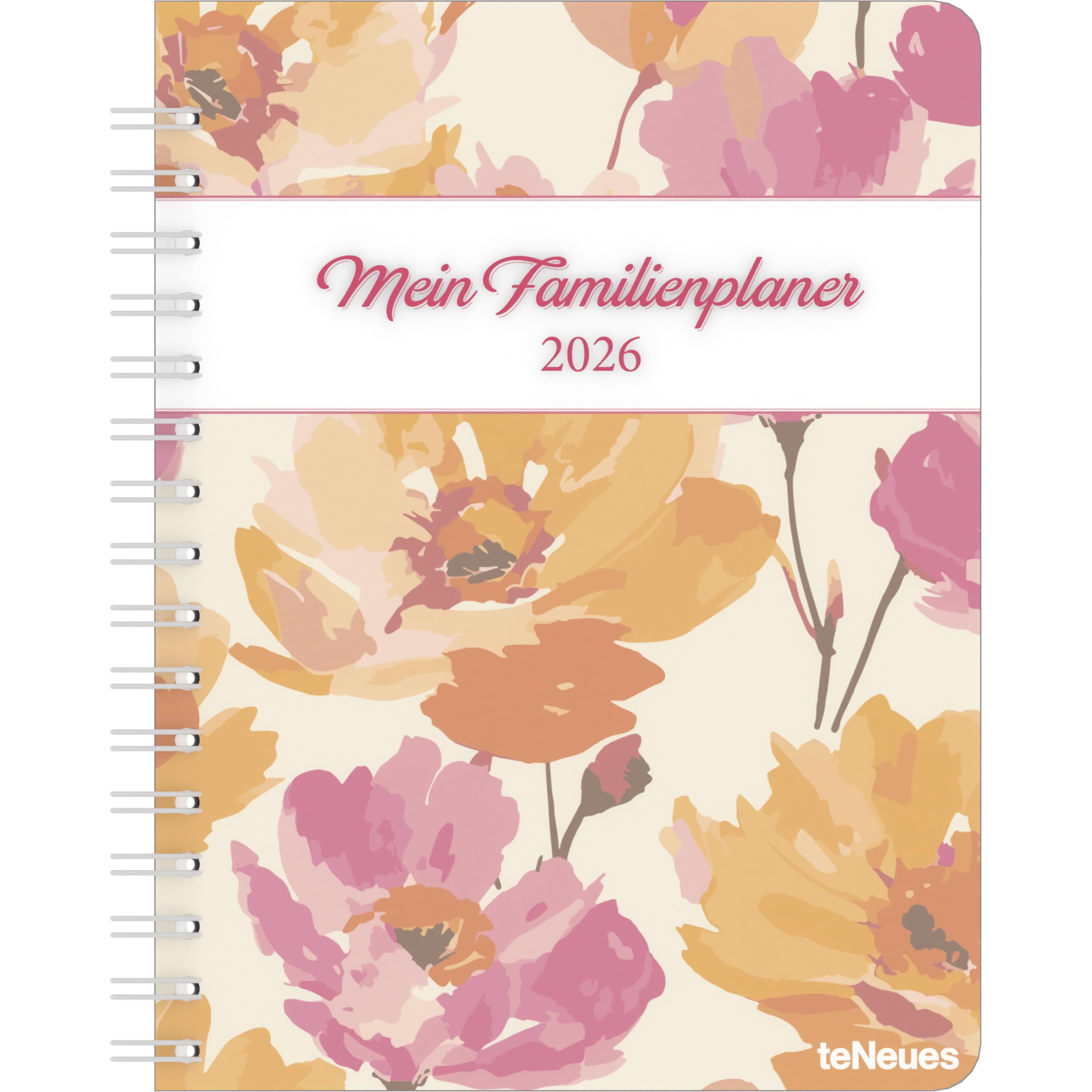 Familienplaner-Buch Bright Flowers 2026 - Diary - Buchkalender - Taschenkalender - 17,5x23,1: Diary Leisure, Home & Garden