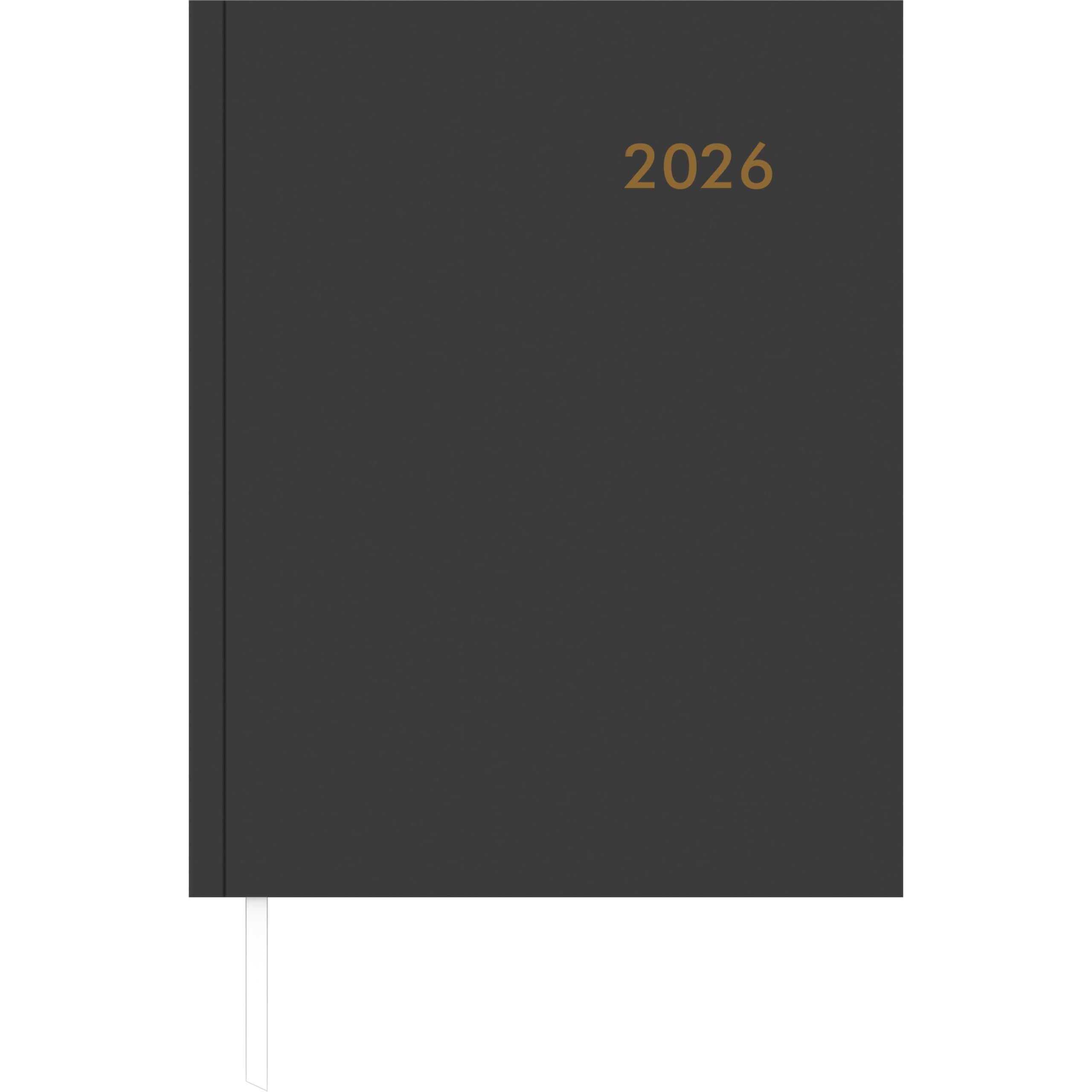 Wochenbuch anthrazit 2026 - Bürokalender 21x26,5 cm - 1 Woche auf 2 Seiten - mit Eckperforation und Fadensiegelung - Notizbuch - 728-0021 Leisure, Home & Garden