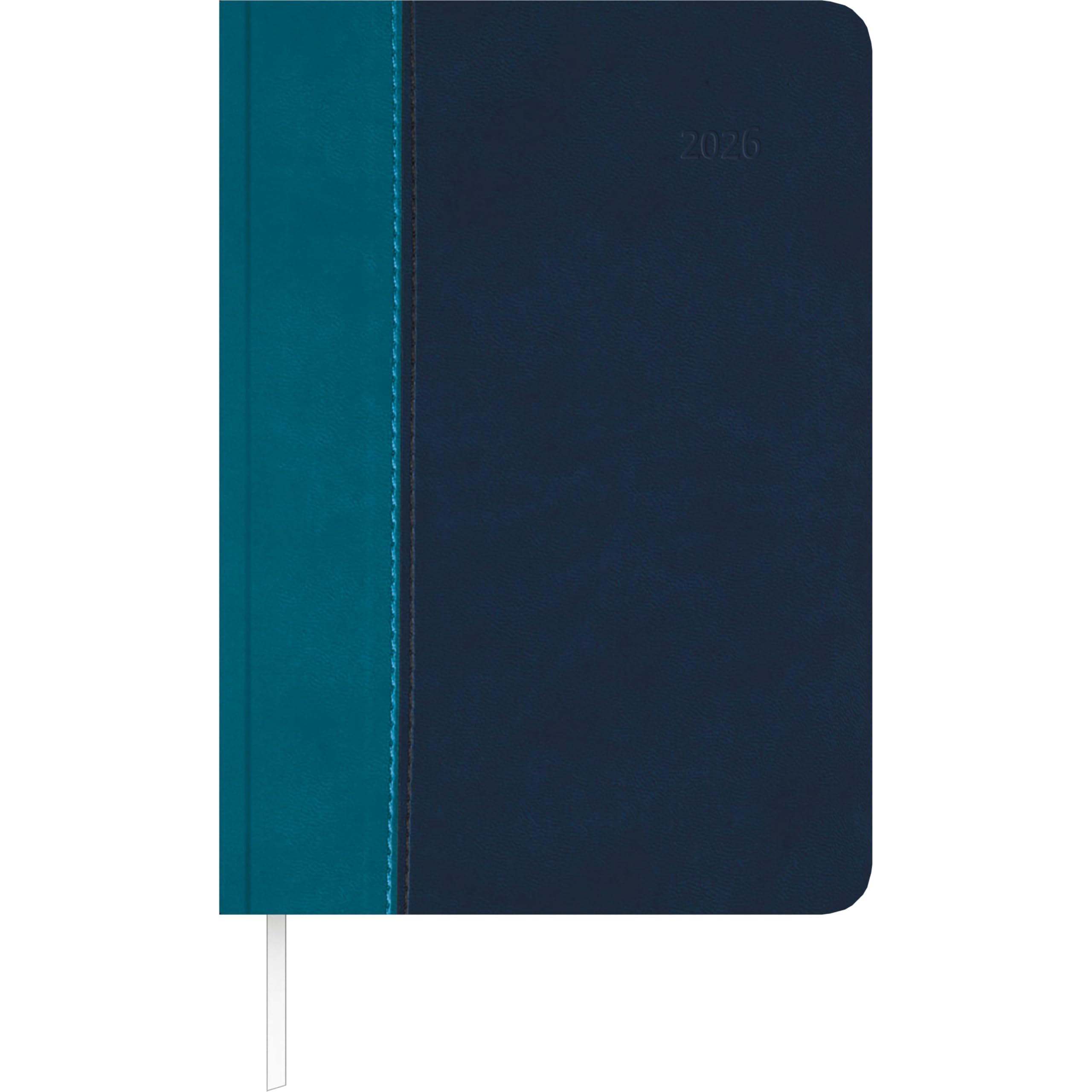 Buchkalender Premium Water türkis-blau 2026 - Büro-Kalender A5 - Cheftimer - 1 Tag 1 Seite - 416 Seiten - Tucson-Einband - Zettler Leisure, Home & Garden