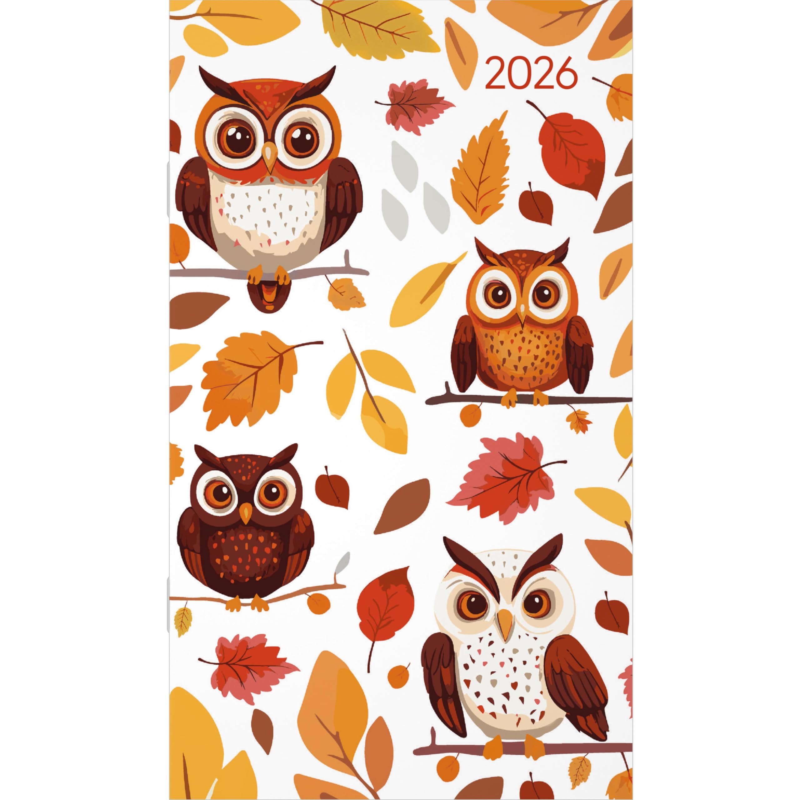 Miniplaner Style Eulen 2026 - Taschen-Kalender 9x15 cm - Weekly - 64 Seiten - 1 Seite 1 Woche - Notiz-Heft - Alpha Edition Leisure, Home & Garden