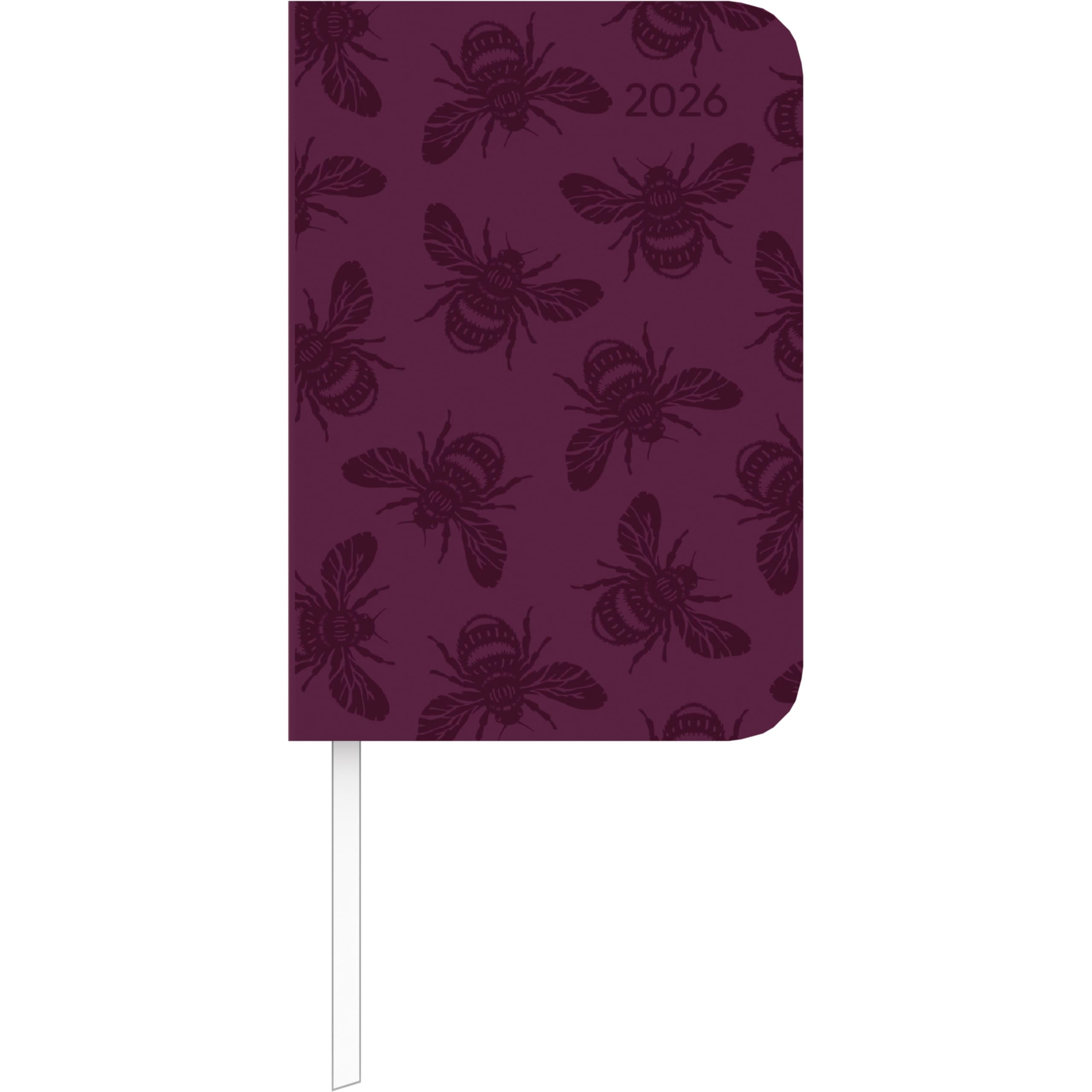 Lady Journal Mini Deluxe Purple 2026 - Taschen-Kalender 8x11,5 cm - Tucson Einband - mit Motivprägung - Weekly - 144 Seiten - Alpha Edition Leisure, Home & Garden