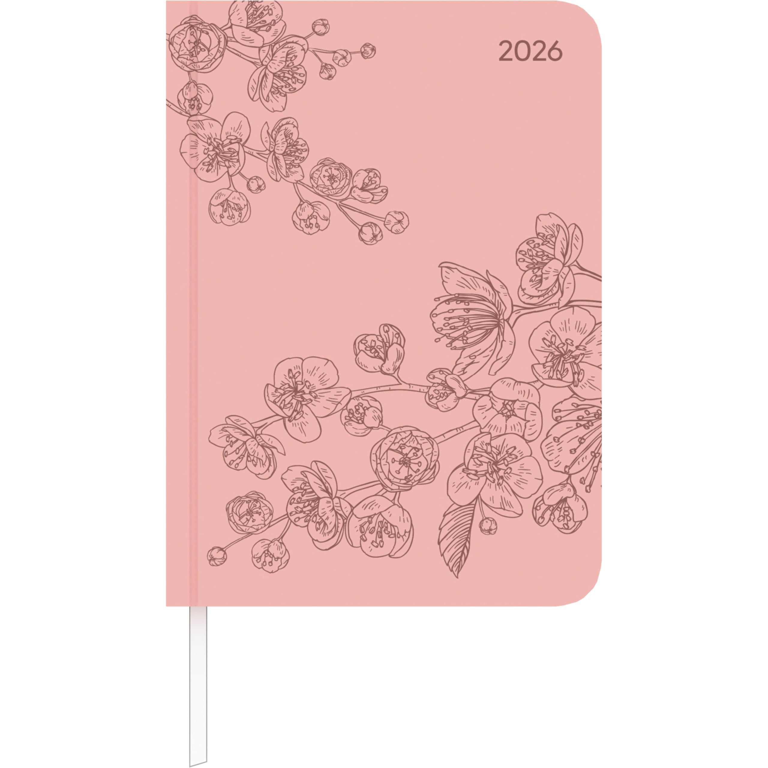 Lady Journal Deluxe Salmon 2026 - Taschen-Kalender A6 (10,7x15,2 cm) - Tucson Einband - mit Motivprägung - Weekly - 192 Seiten - Alpha Edition Leisure, Home & Garden