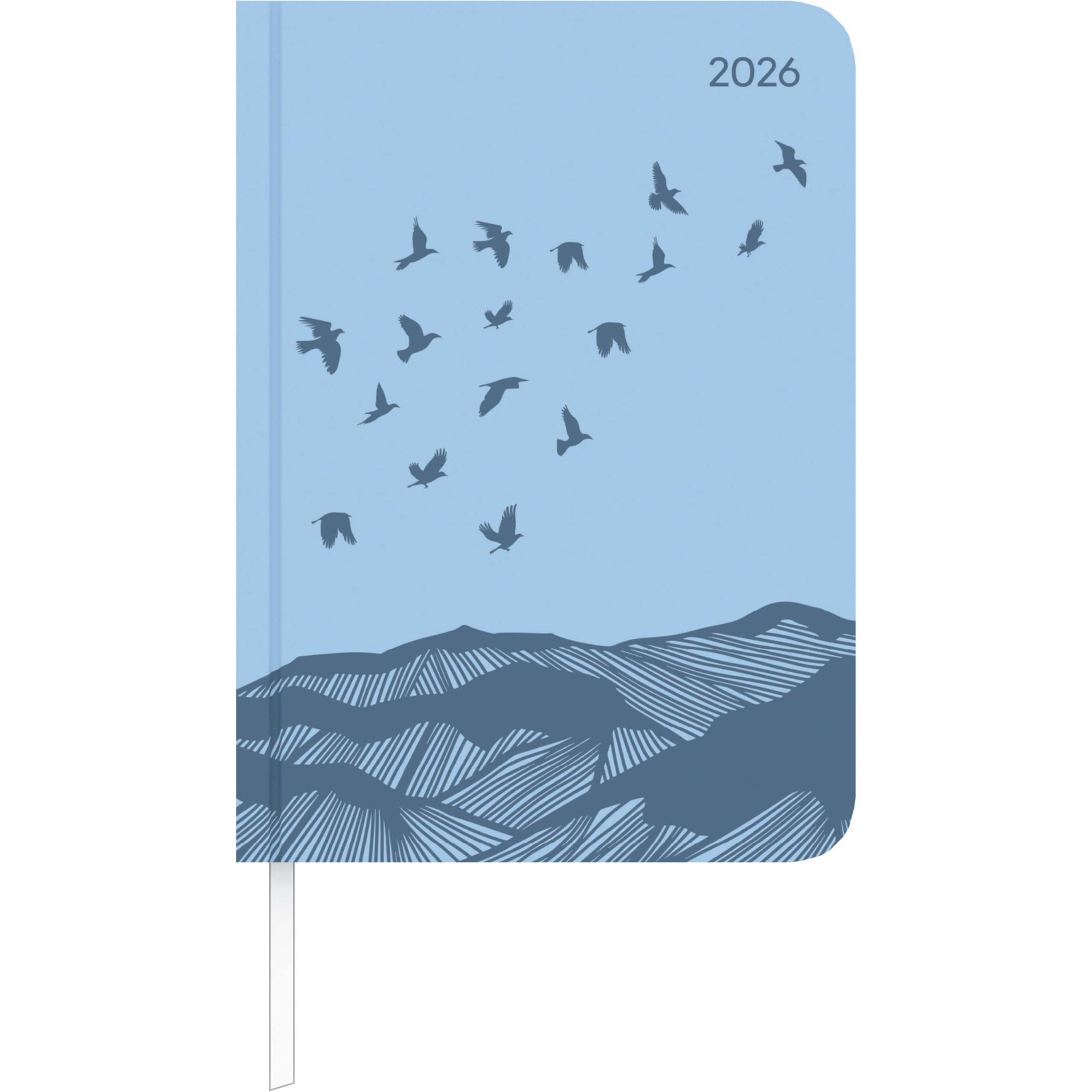 Lady Journal Deluxe Sky 2026 - Taschen-Kalender A6 (10,7x15,2 cm) - Tucson Einband - mit Motivprägung - Weekly - 192 Seiten - Alpha Edition Leisure, Home & Garden