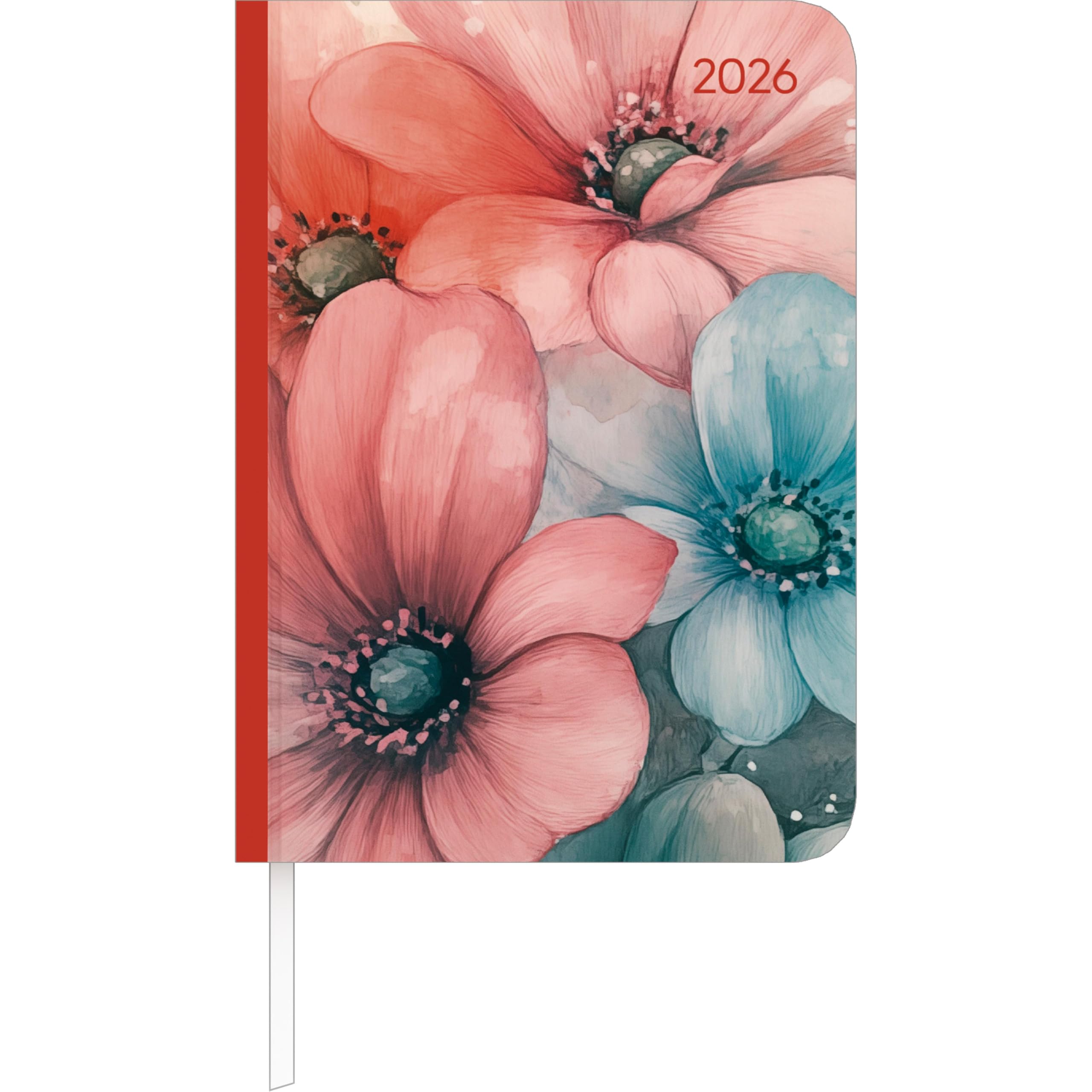 Lady Journal Flowers 2026 - Taschenkalender A6 (10,7x15,2 cm) - Weekly - 192 Seiten - Notiz-Buch - Termin-Planer - Alpha Edition Leisure, Home & Garden