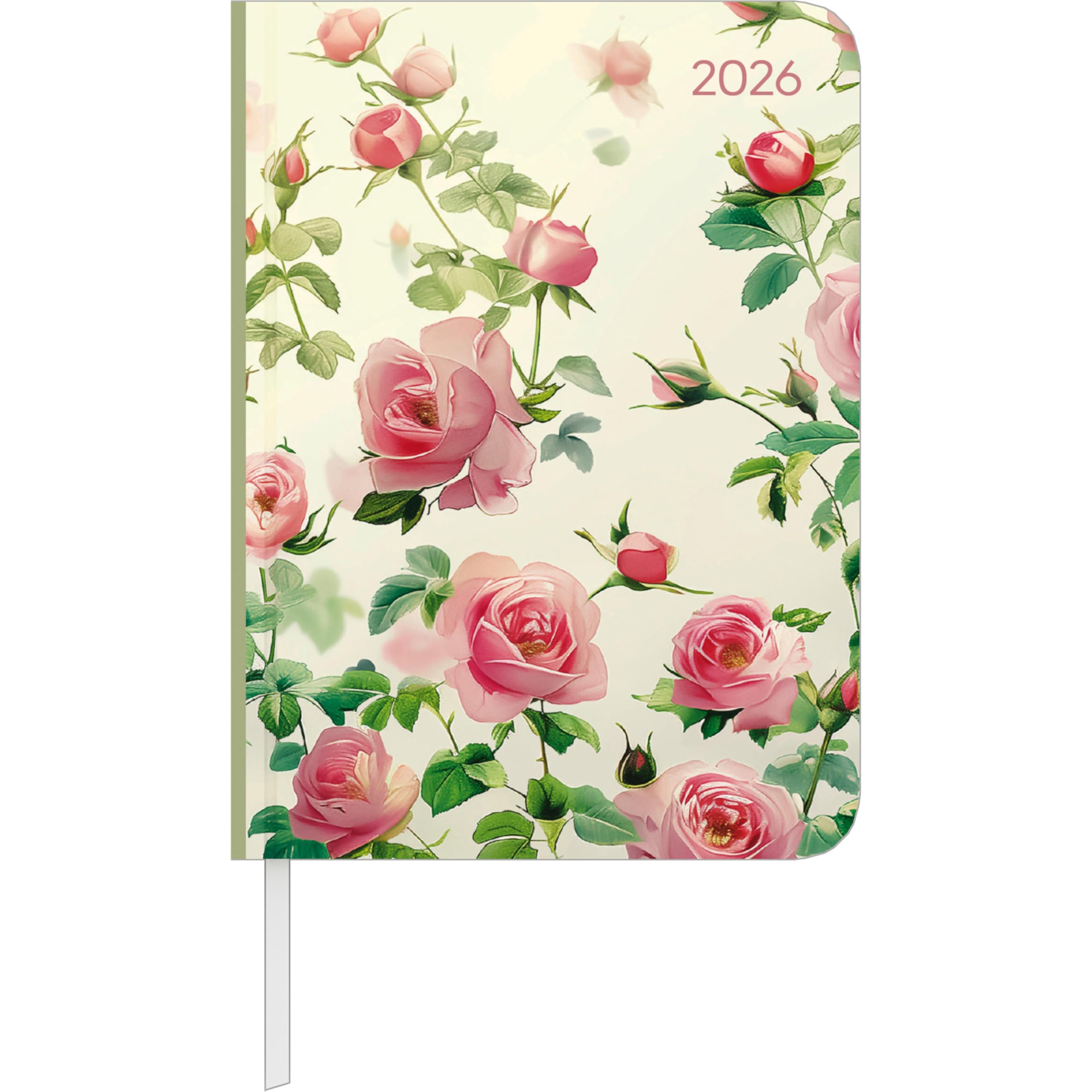 Daily Journal Roses 2026 - Taschen-Kalender A6 - Rose - Day By Day - 352 Seiten - Notiz-Buch - Alpha Edition Leisure, Home & Garden