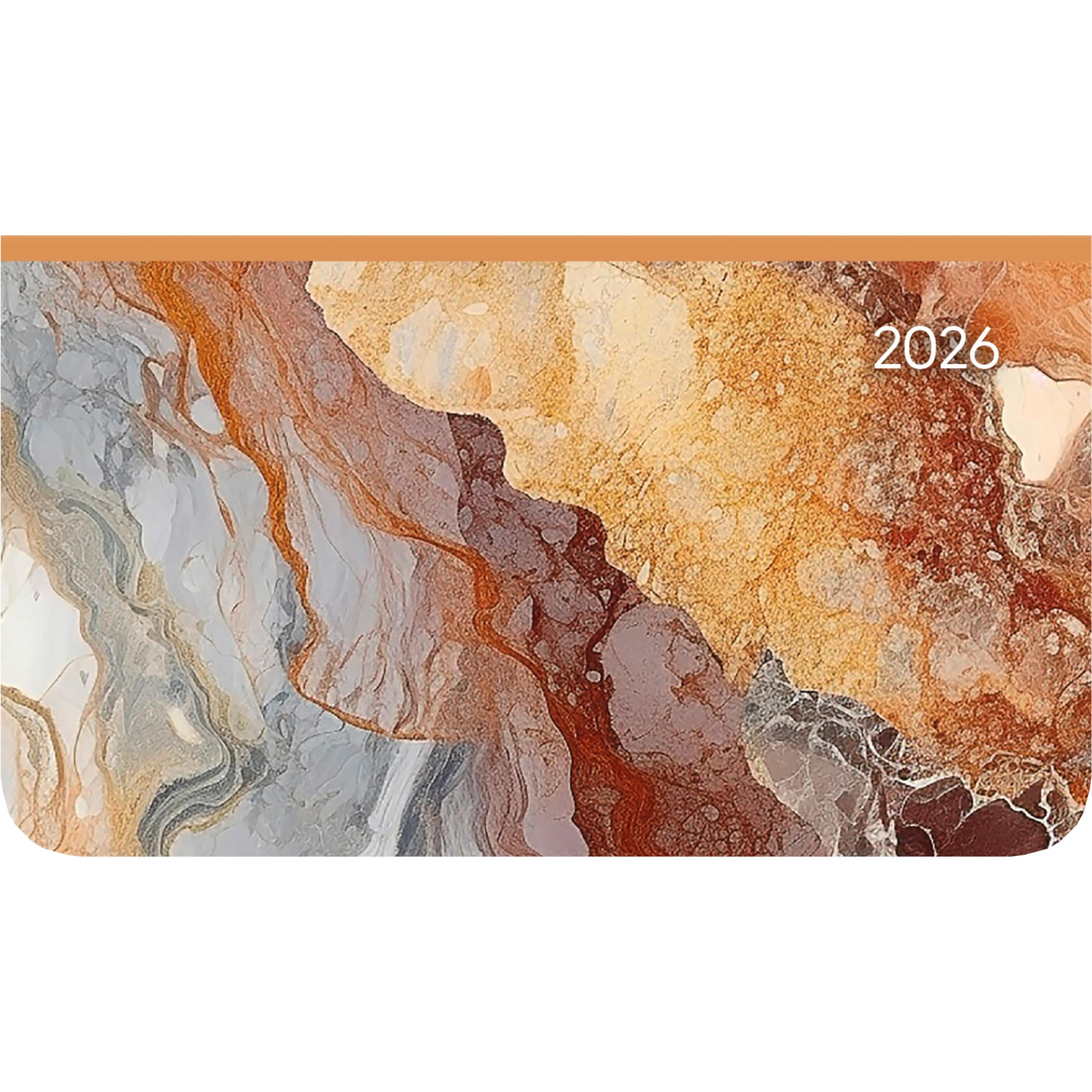 Ladytimer Pad Marble 2026 - Taschen-Kalender 15,6x9 cm - Fliesen - Weekly - 128 Seiten - Notiz-Buch - Alpha Edition Leisure, Home & Garden