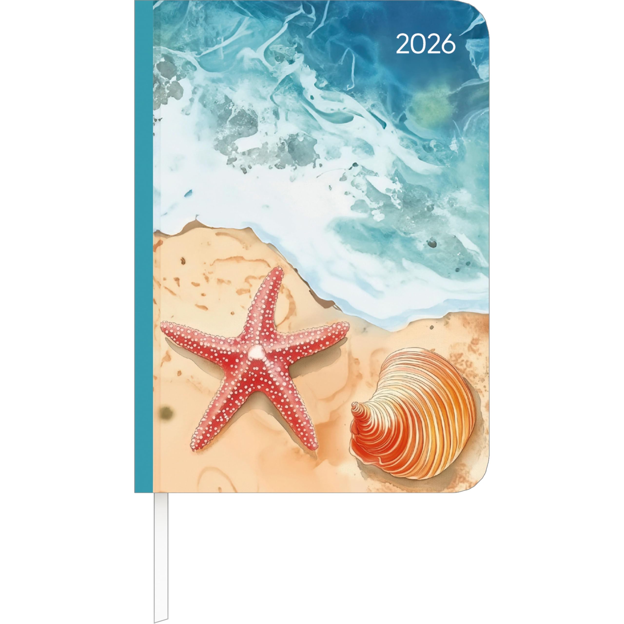 Lady Journal Beach 2026 - Taschenkalender A6 (10,7x15,2 cm) - Weekly - 192 Seiten - Notiz-Buch - Termin-Planer - Alpha Edition Leisure, Home & Garden