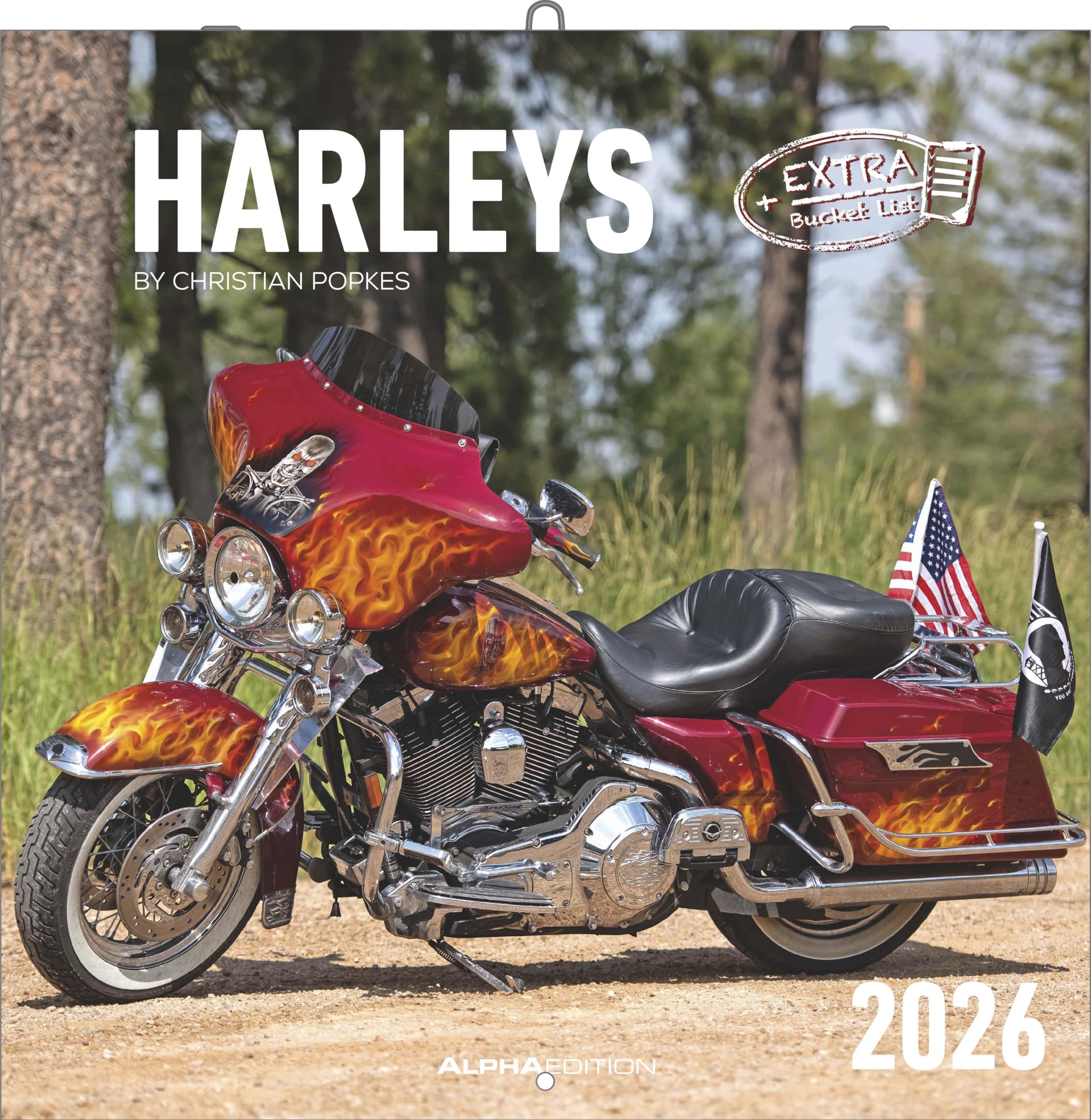 Harleys 2026 - Broschürenkalender 30x30 cm (30x60 geöffnet) - Kalender mit Platz für Notizen - Motorräder - Bildkalender - Wandplaner - Harley-Davidson Leisure, Home & Garden