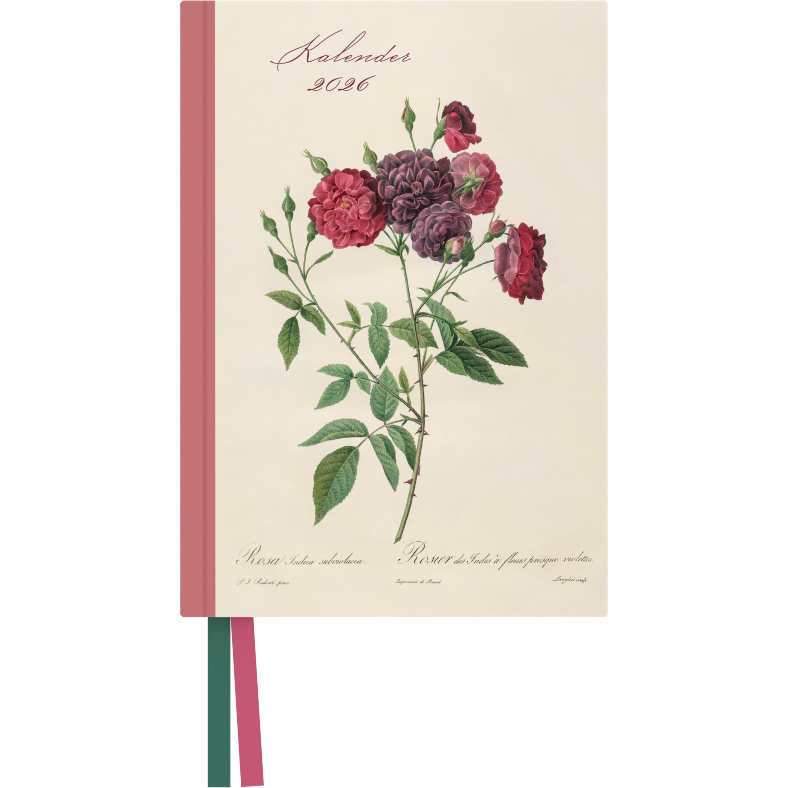 Redoutés Rosen Taschenkalender 2026 ‒ Terminplaner mit Wochenkalendarium ‒ Format 11,3 x 16,3 cm Film, Art & Culture