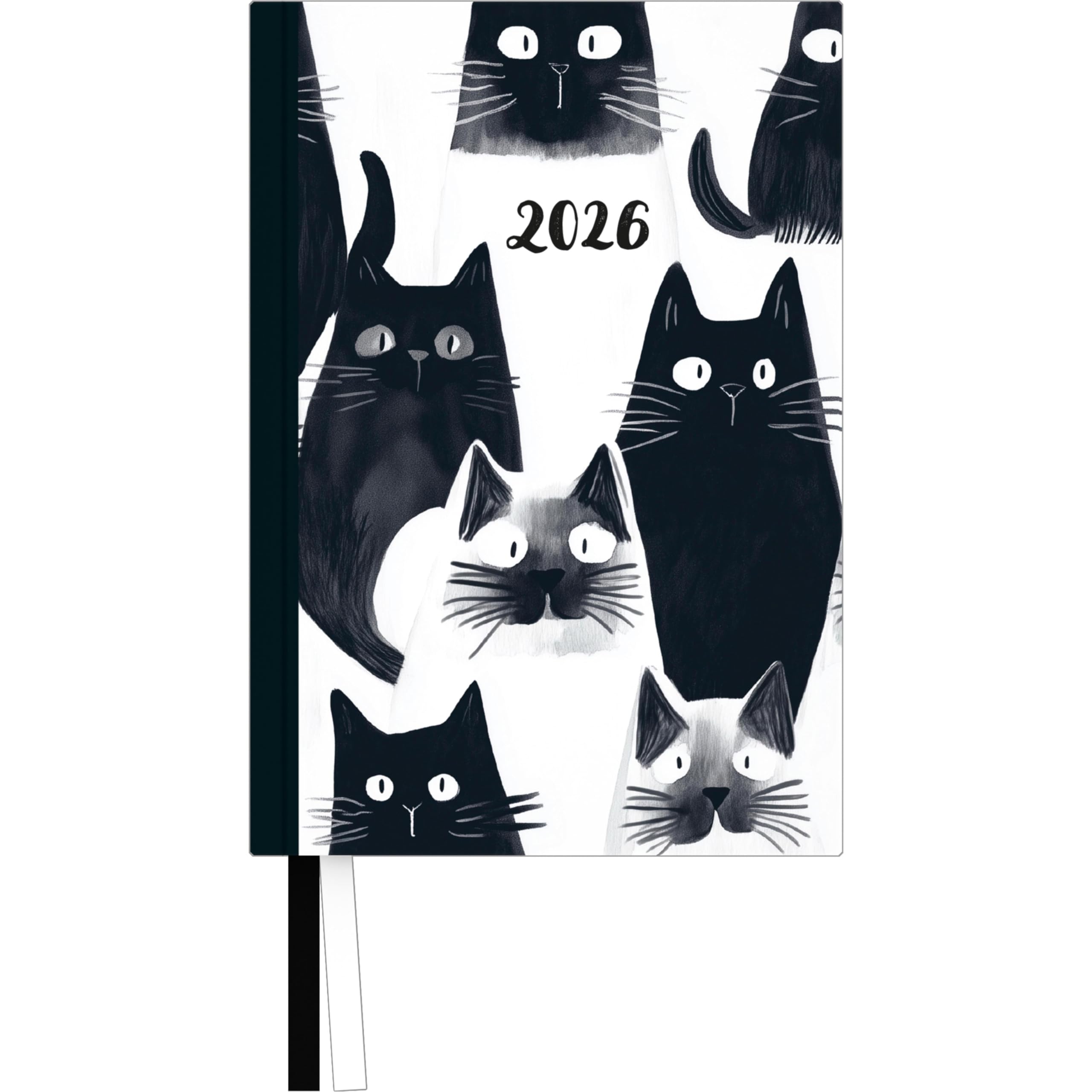 Taschenkalender »Cats« 2026 - Terminplaner mit Wochenkalendarium - Format 11,3 x 16,3 cm Film, Art & Culture