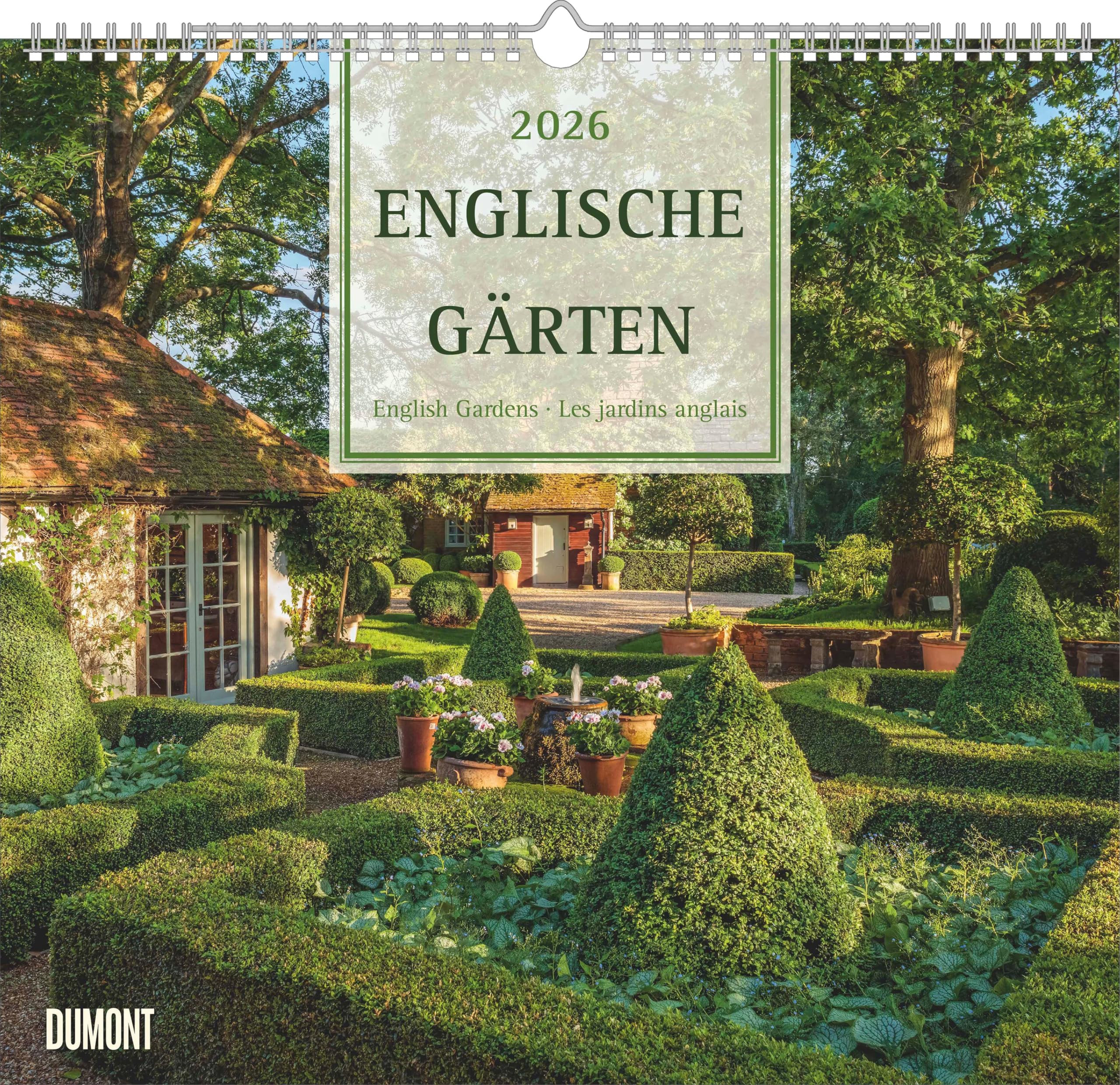 Englische Gärten 2026 – DUMONT Garten-Kalender – mit allen wichtigen Feiertagen – Format 38,0 x 35,5 cm: English Gardens - Les jardins anglais Film, Art & Culture