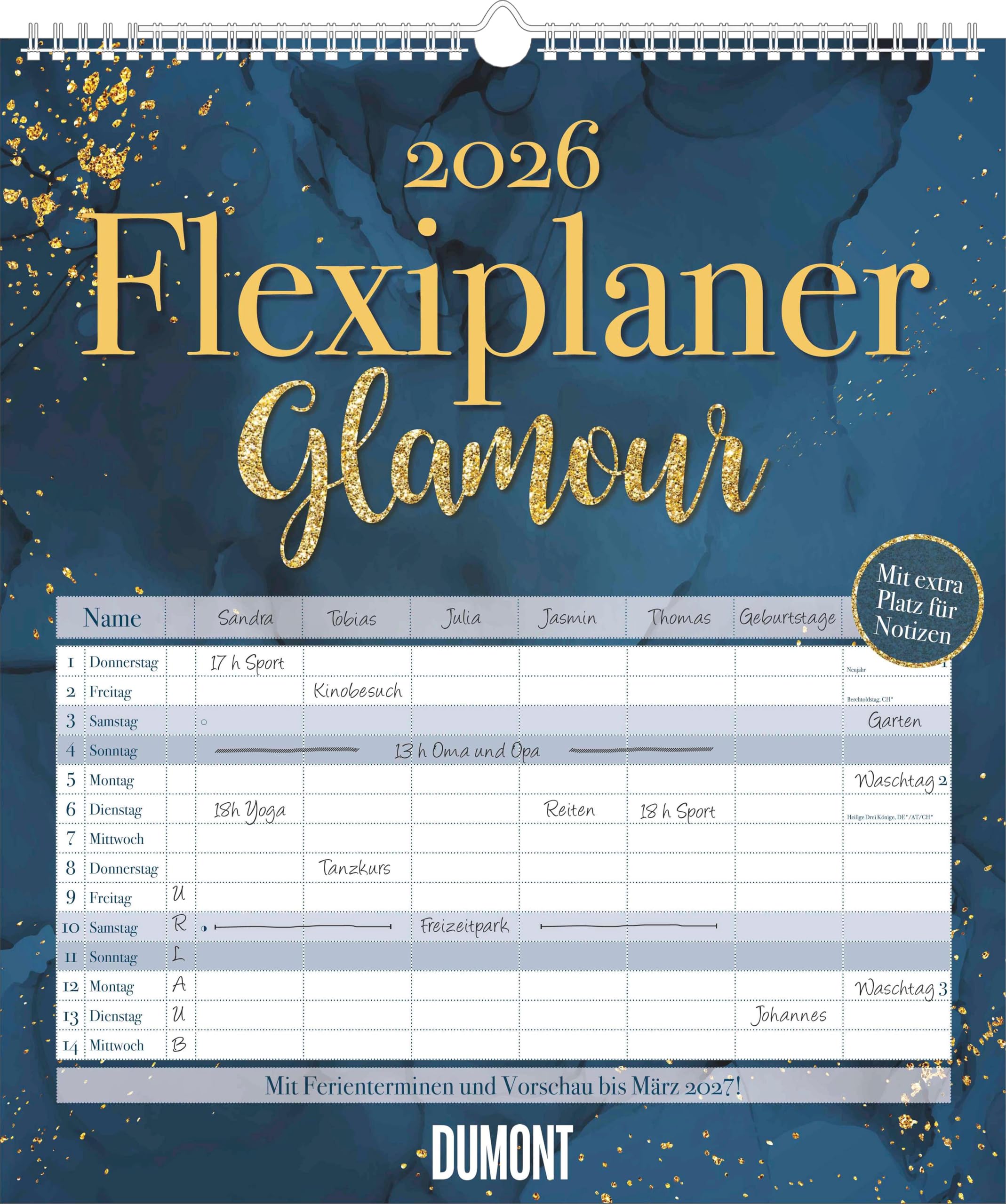 Flexiplaner Glamour im Format 34,5 x 40 Leisure, Home & Garden