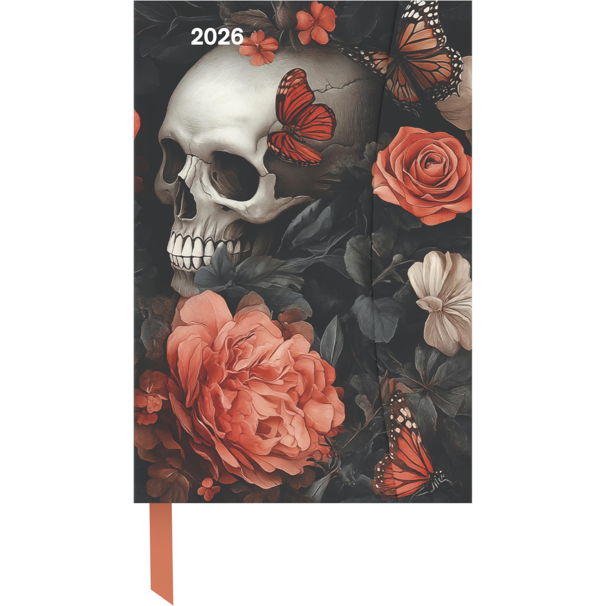 teNeues - Skull 2026 – Buchkalender 10x15 cm | Kompakter Wochenkalender mit Magnetverschluss für Design- & Lifestyle-Fans: Magneto Diary Film, Art & Culture