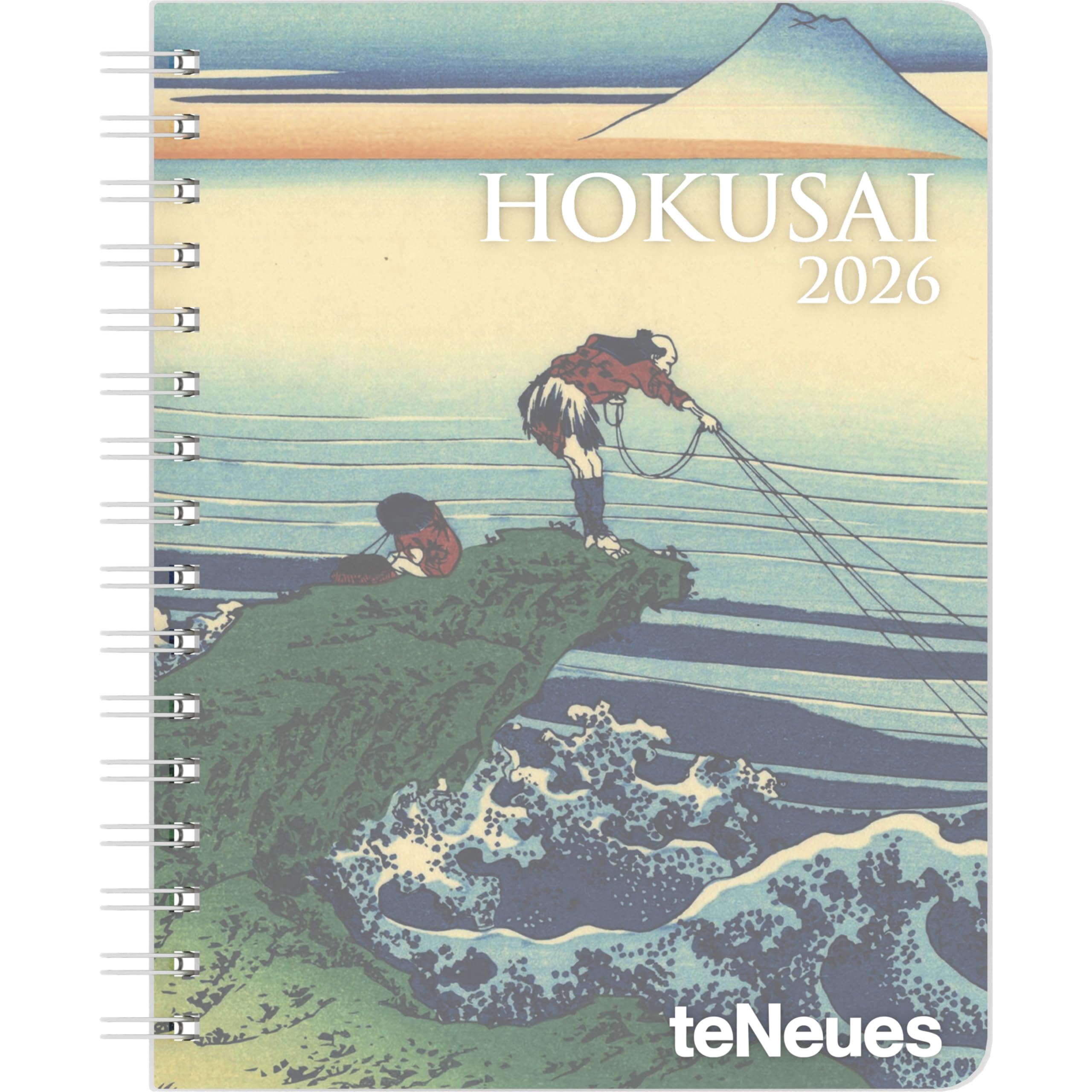 teNeues - Hokusai Diary 2026 – Buchkalender 17x22 cm | Wochenkalender Deluxe mit Ukiyo-e-Meisterwerken für Hokusai-Fans & Liebhaber japanischer Kunst: Diary Leisure, Home & Garden