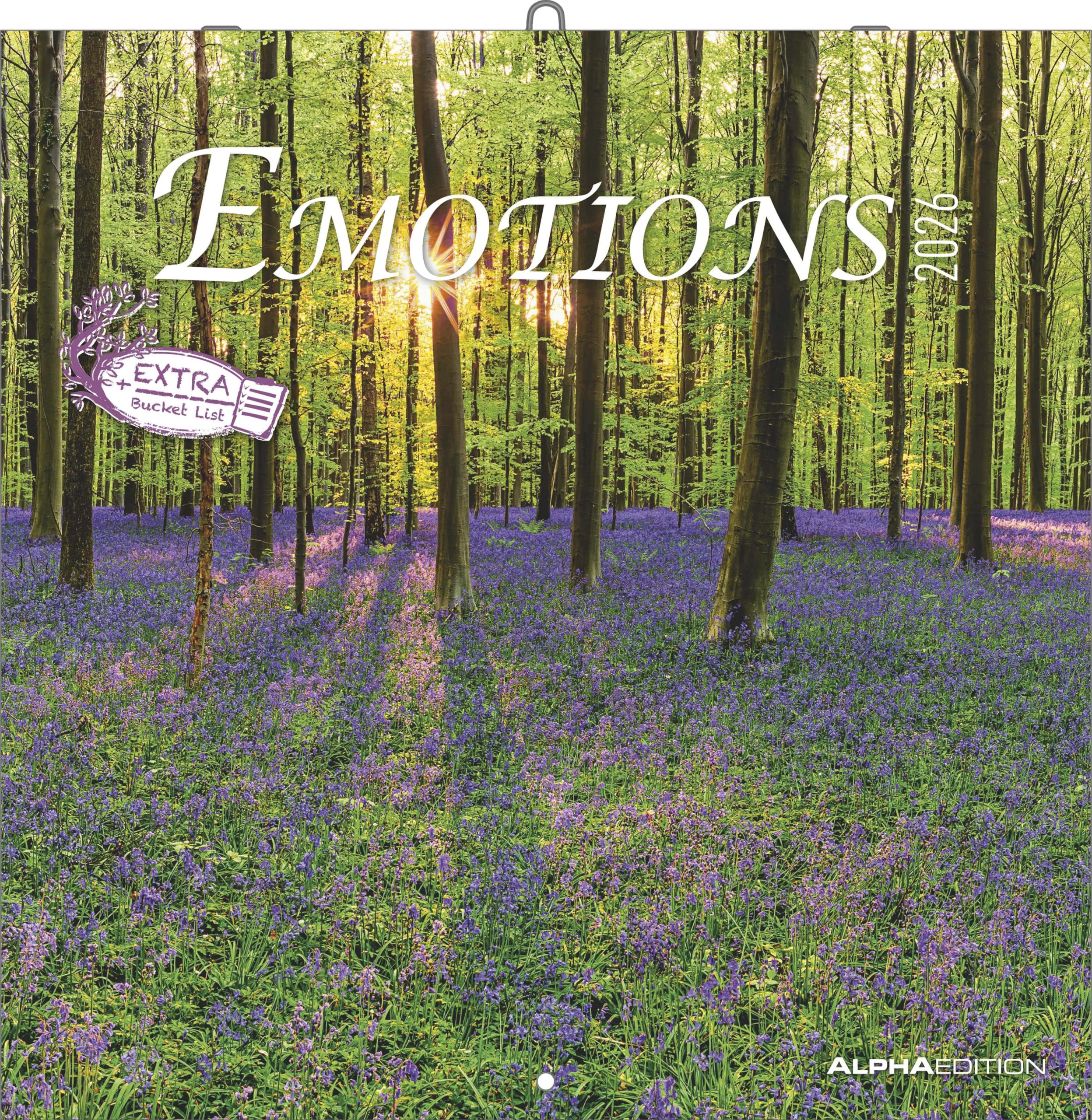 Emotions 2026 - Broschürenkalender 30x30 cm (30x60 geöffnet) - Kalender mit Platz für Notizen - Emotionen - Bildkalender - Wandplaner - Wandkalender Leisure, Home & Garden