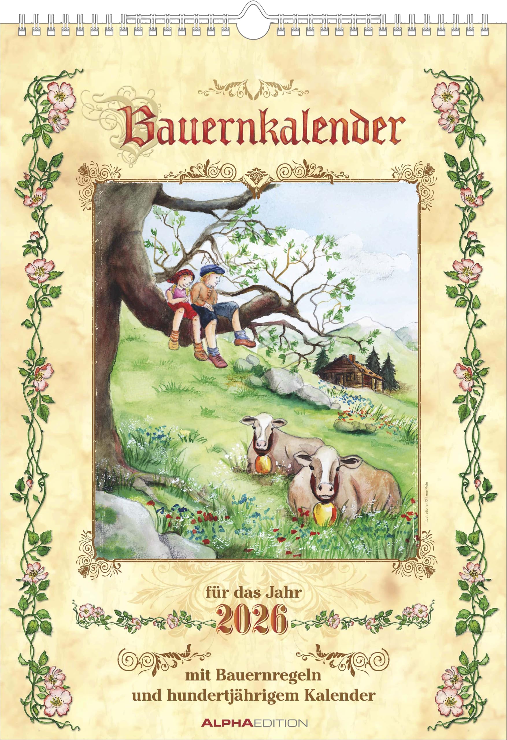 Bauernkalender 2025 - Bildkalender A3 (29,7x42 cm) - mit Feiertagen (DE/AT/CH) und Platz für Notizen - inkl. Bauernregeln - Wandkalender: Mit Bauernregeln und hundertjährigem Kalender Leisure, Home & Garden