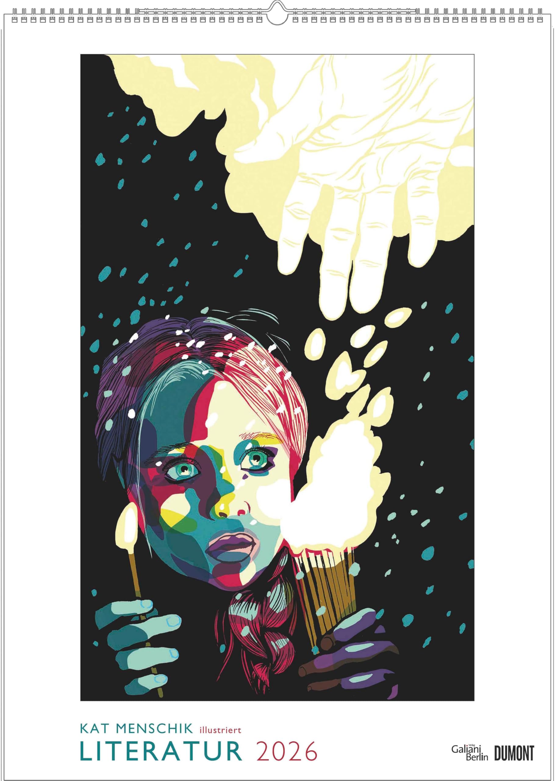 Kat Menschik illustriert Literatur – Literarischer Posterkalender in Bildern 2026 – Wand-Kalender von DUMONT – Format 50 x 70 cm Drama