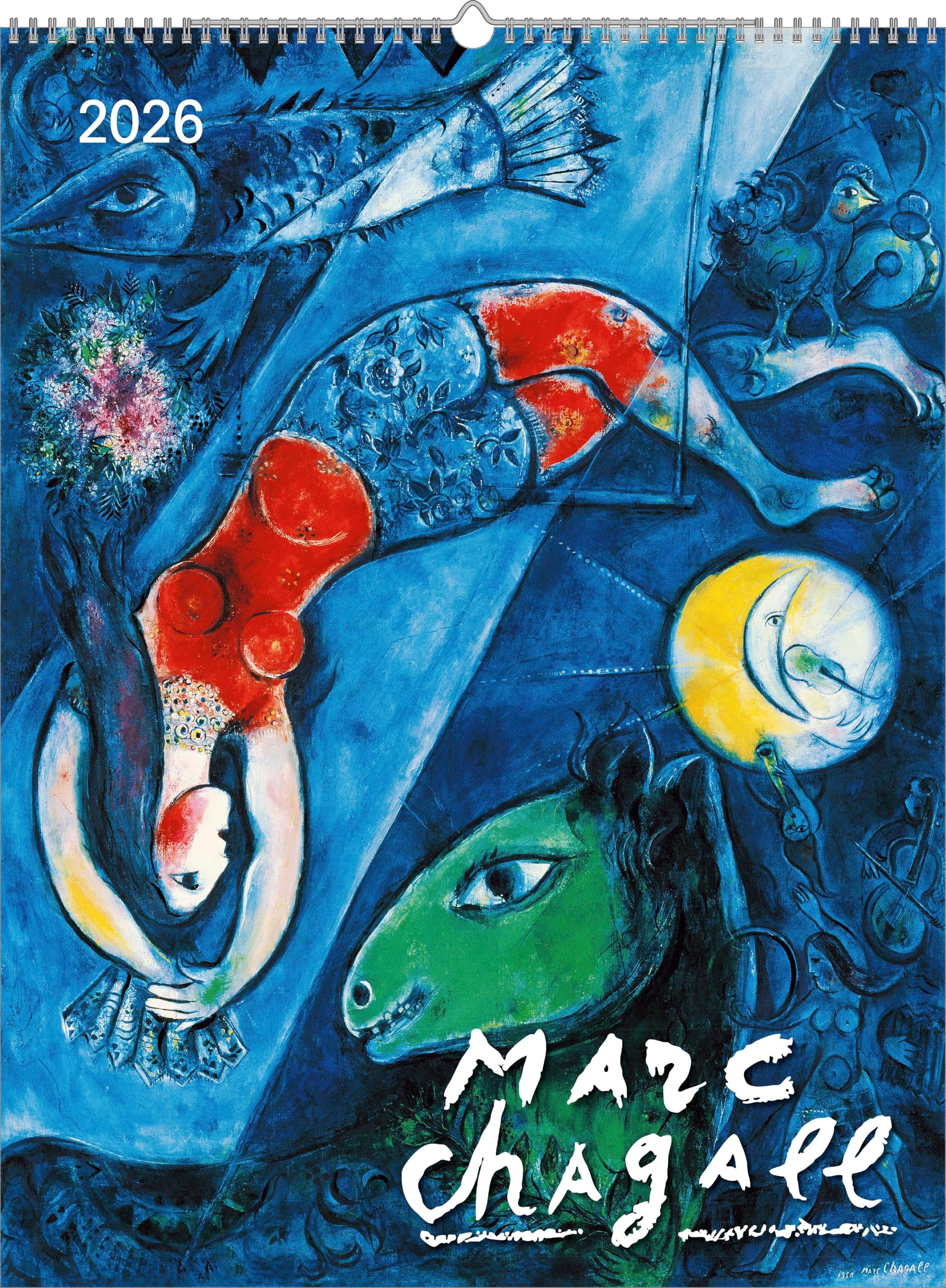 Marc Chagall 2026 - Bild-Kalender 42x56 cm - Kunst-Kalender - 5-Farbdruck - Wand-Kalender - Malerei - Alpha Edition Film, Art & Culture