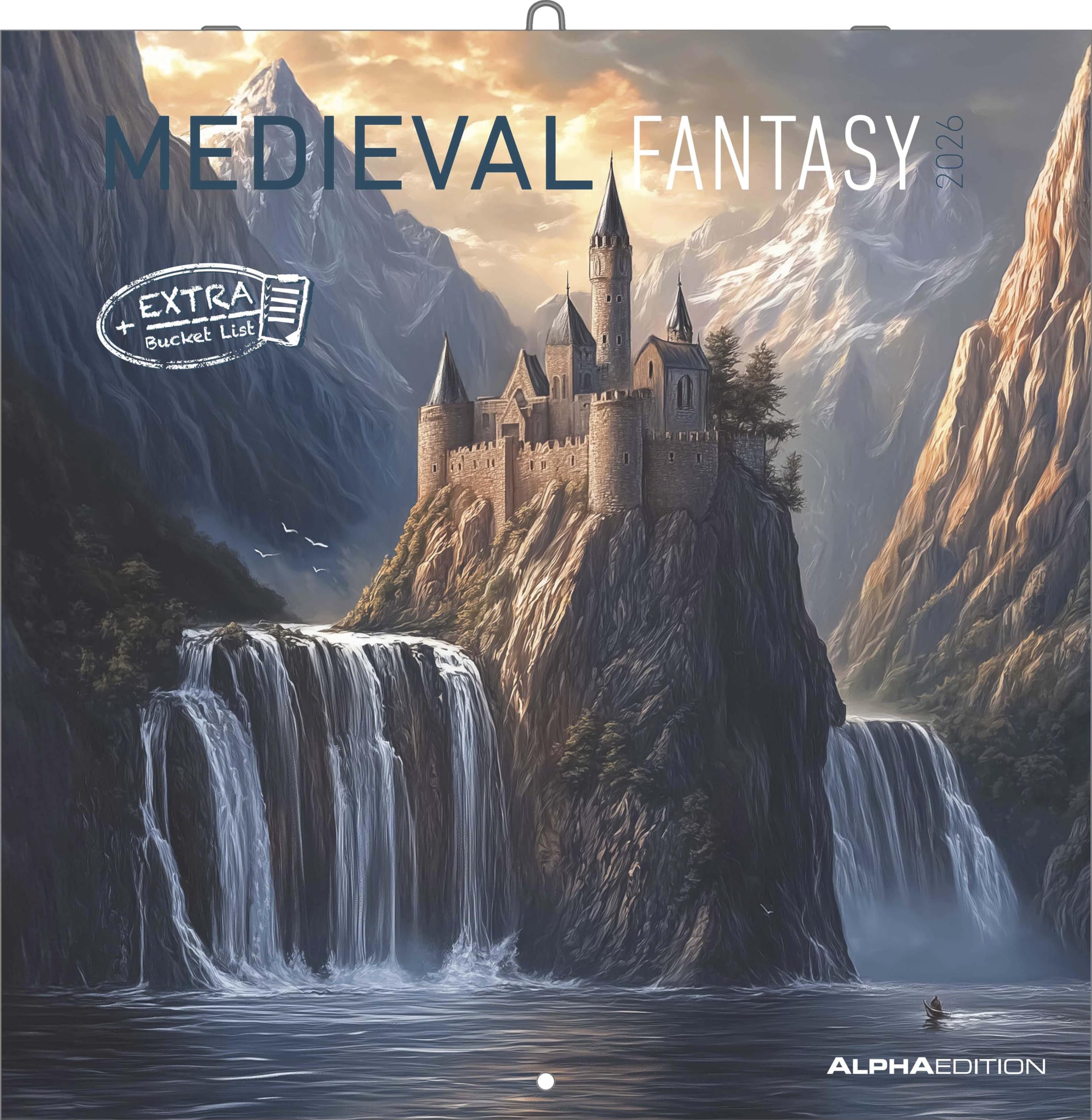 Medieval Fantasy 2026 - Broschürenkalender 30x30 cm (30x60 geöffnet) - Kalender mit Platz für Notizen - Medieval Fantasy - Bildkalender - Planer Leisure, Home & Garden