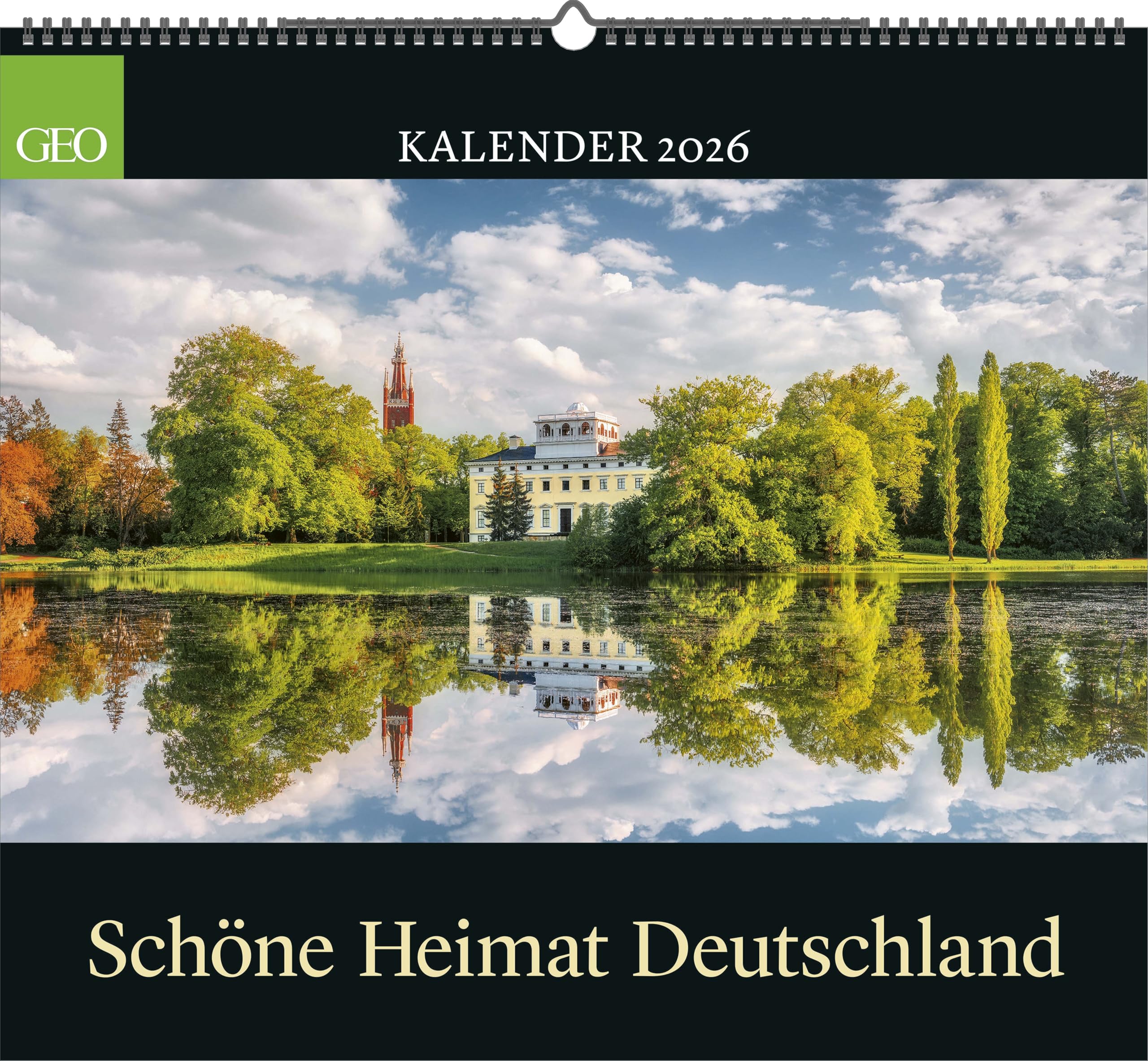 GEO - Schöne Heimat Deutschland 2026 – Wandkalender 50x45 cm, Poster-Kalender mit Landschaftsfotografie, 12 Monatsblätter & Spiralbindung für Heimat- ... Landschaftsmagie von der See bis zu den Alpen Photography