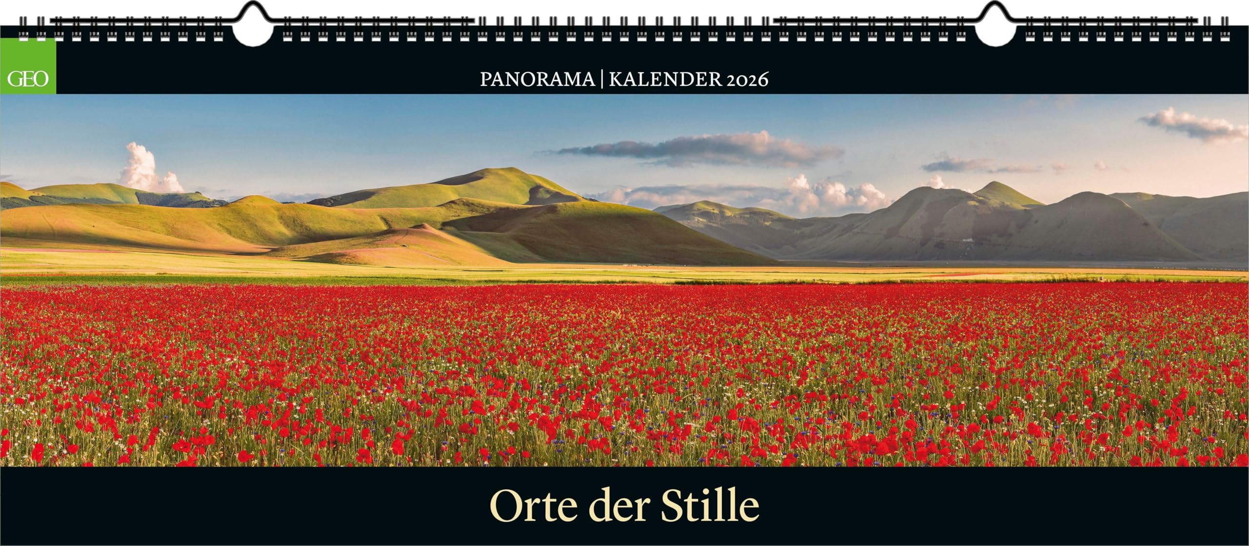 GEO - GEO Panorama: Orte der Stille 2026 – XXL Wandkalender 120x50 cm, Panorama-Kalender mit Naturfotografie, 12 Monatsblätter & Spiralbindung für Natur- und Landschaftsliebhaber Leisure, Home & Garden