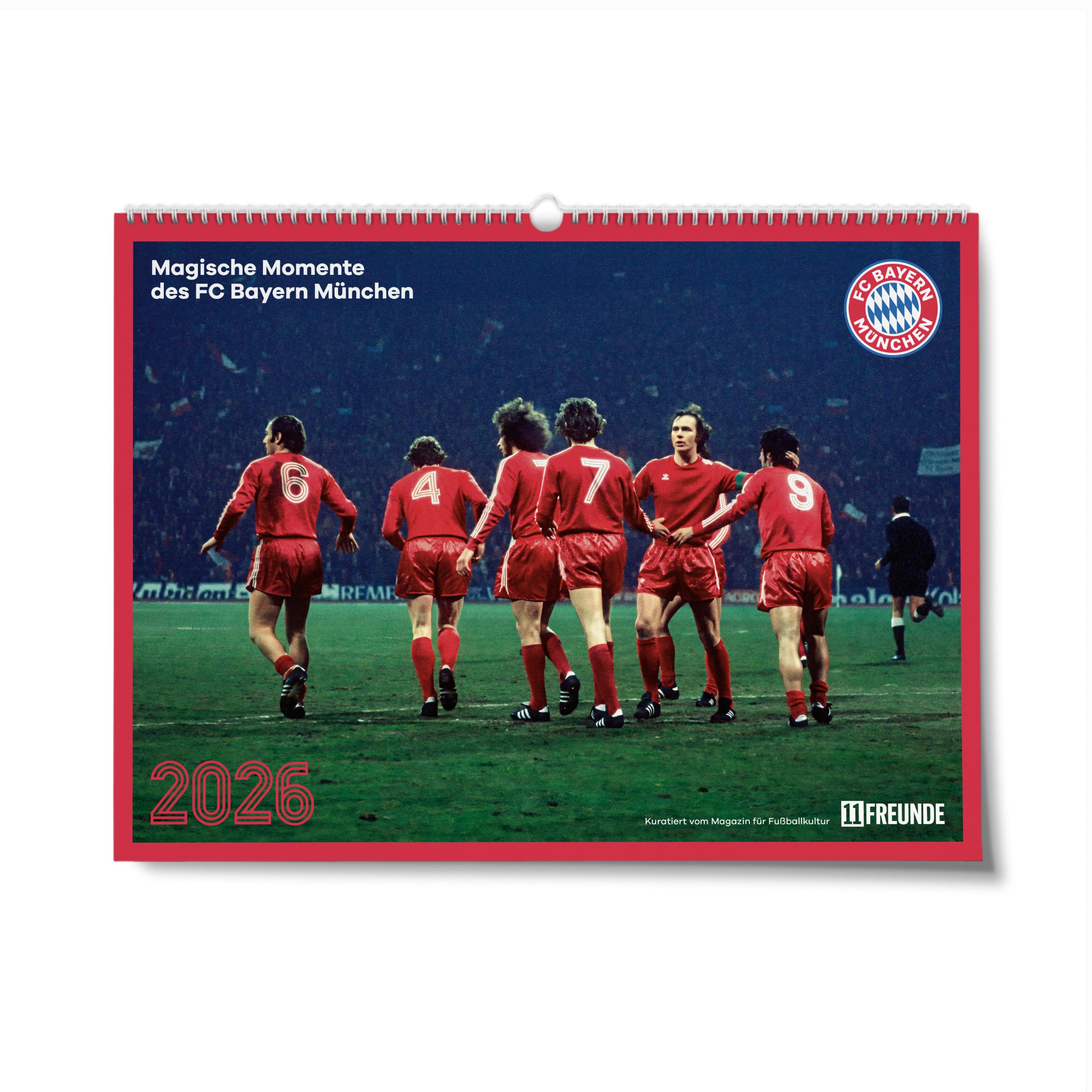 11Freunde – Magische Momente - legendäre Bilder aus der Geschichte des FC Bayern München 2026 | Nostalgie-Wandkalender im Großformat 44x33 cm | ... 11Freunde Nostalgiekalender FC Bayern München Photography