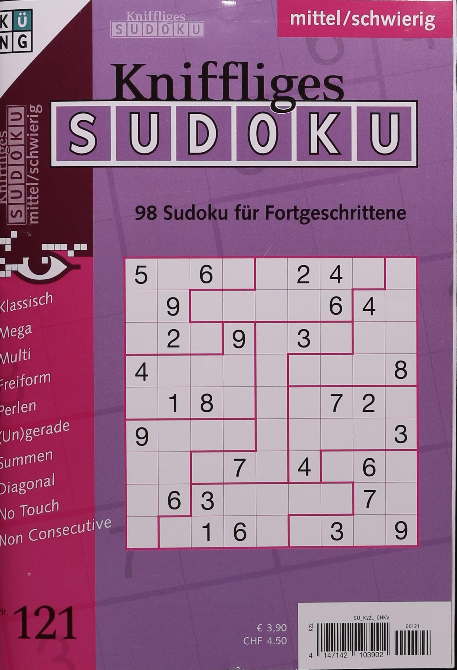 KNIFFLIGES SUDOKU 121/2024 Contemporary literature