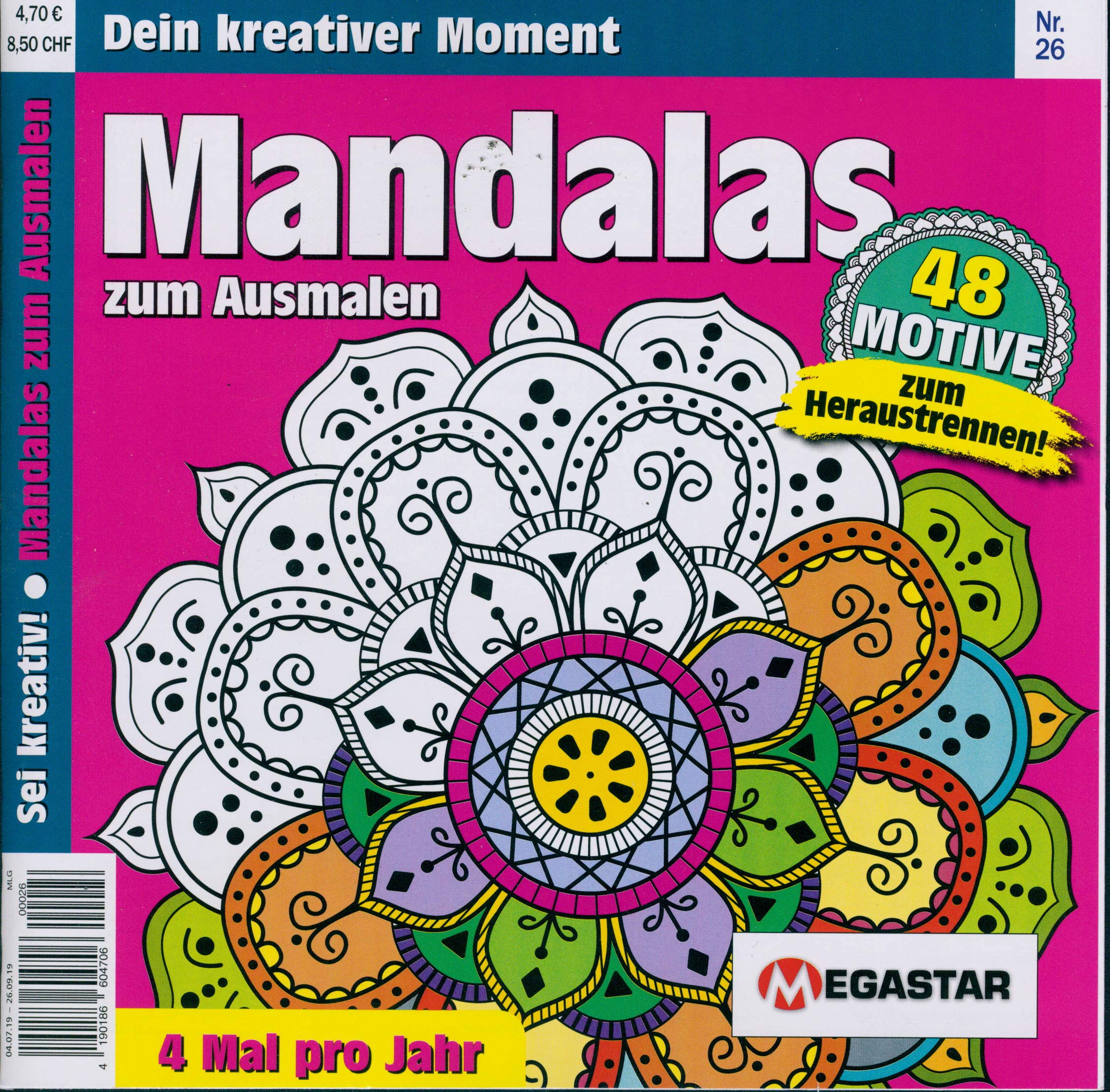 Mandalas zum Ausmalen 26/2019 "48 Motive" Books