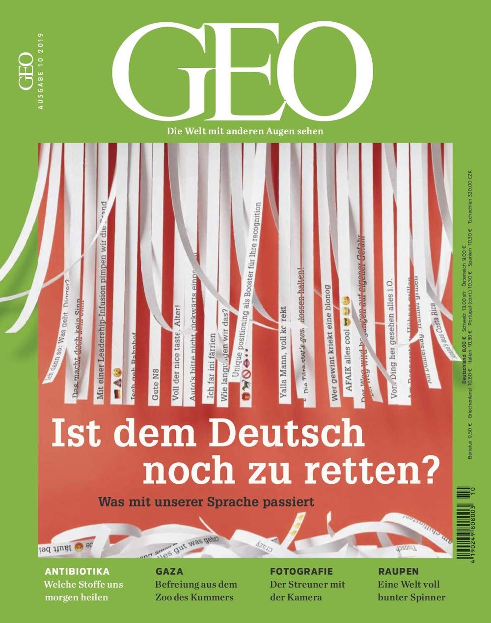 GEO 10/2019 "Ist dem Deutsch noch zu retten? Was mit unserer Sprache passiert." Hobbies & Crafts