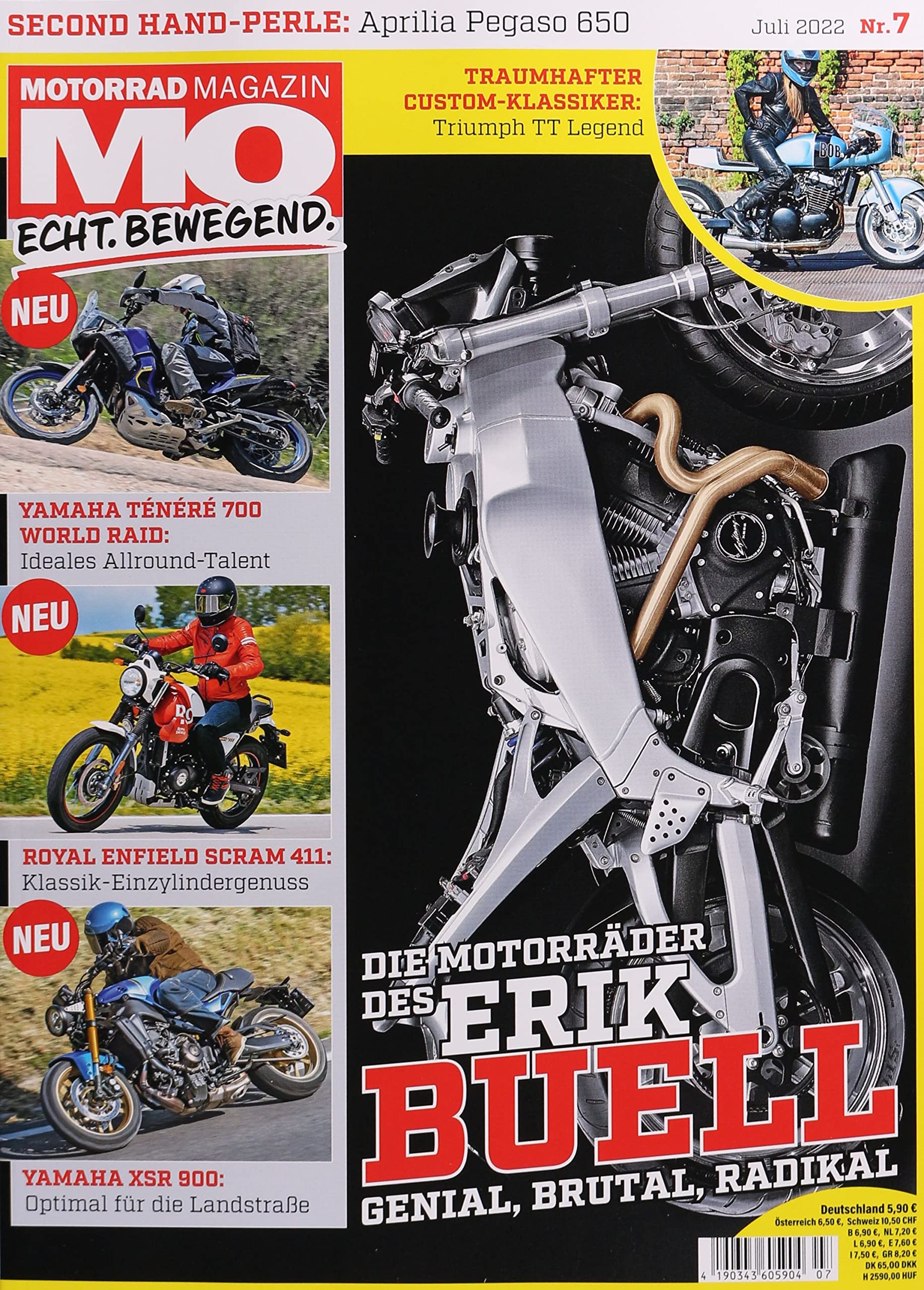 MO-Motorradmagazin 7/2022 "Die Motorräder des Erik Buell" Business & Technology