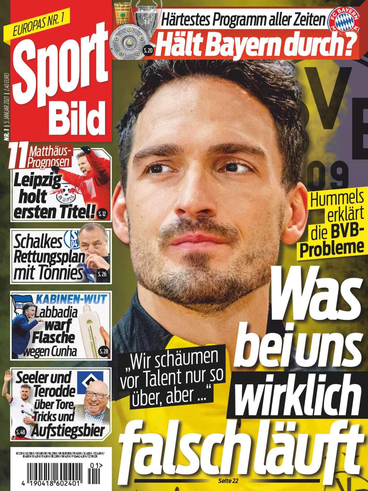 Sport Bild 1/2021 "Was bei uns wirklich falsch läuft" book