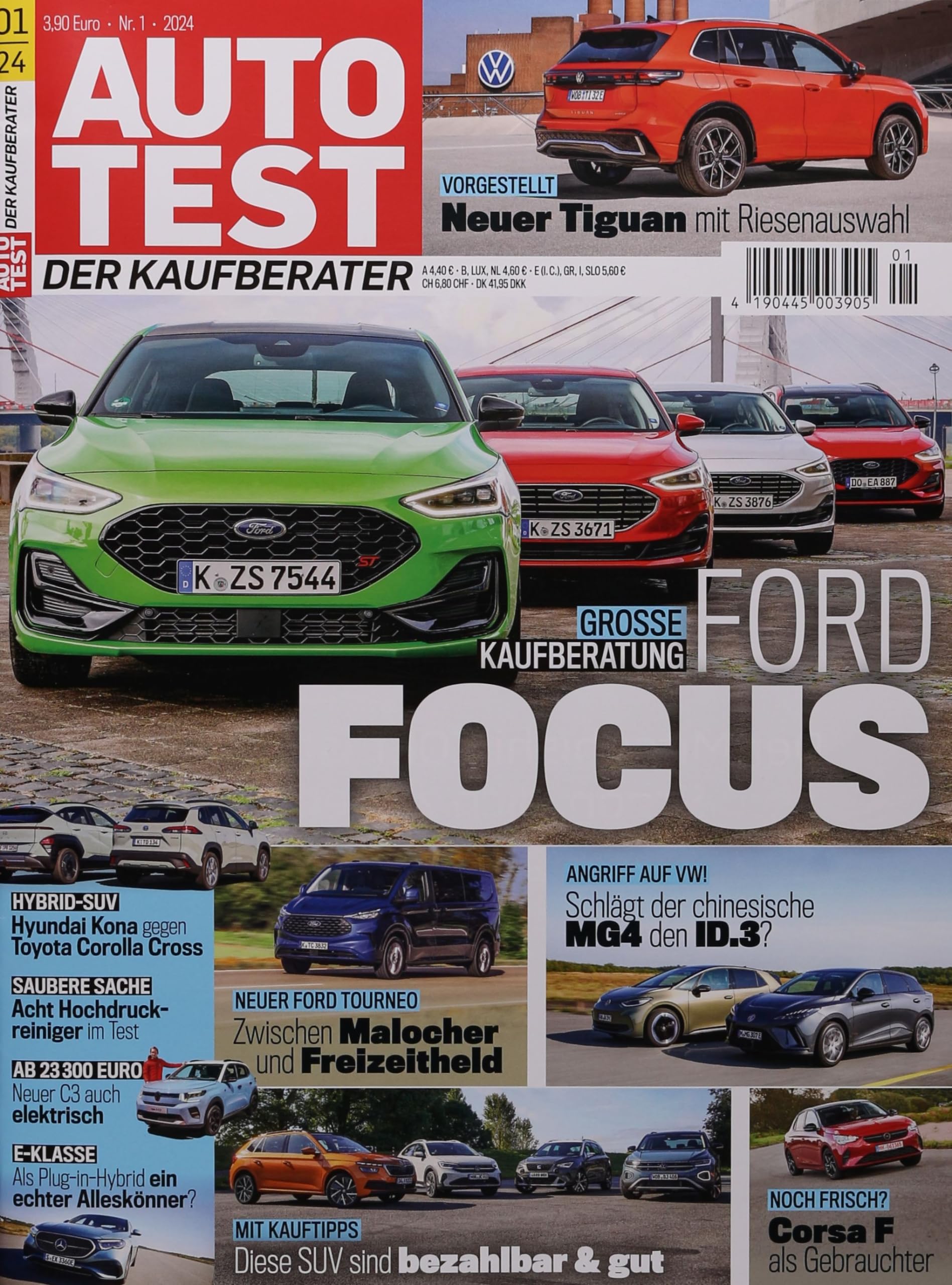 AUTO TEST Der Kaufberater 1/2024 "Große Kaufberatung: Ford Focus" Business & Technology