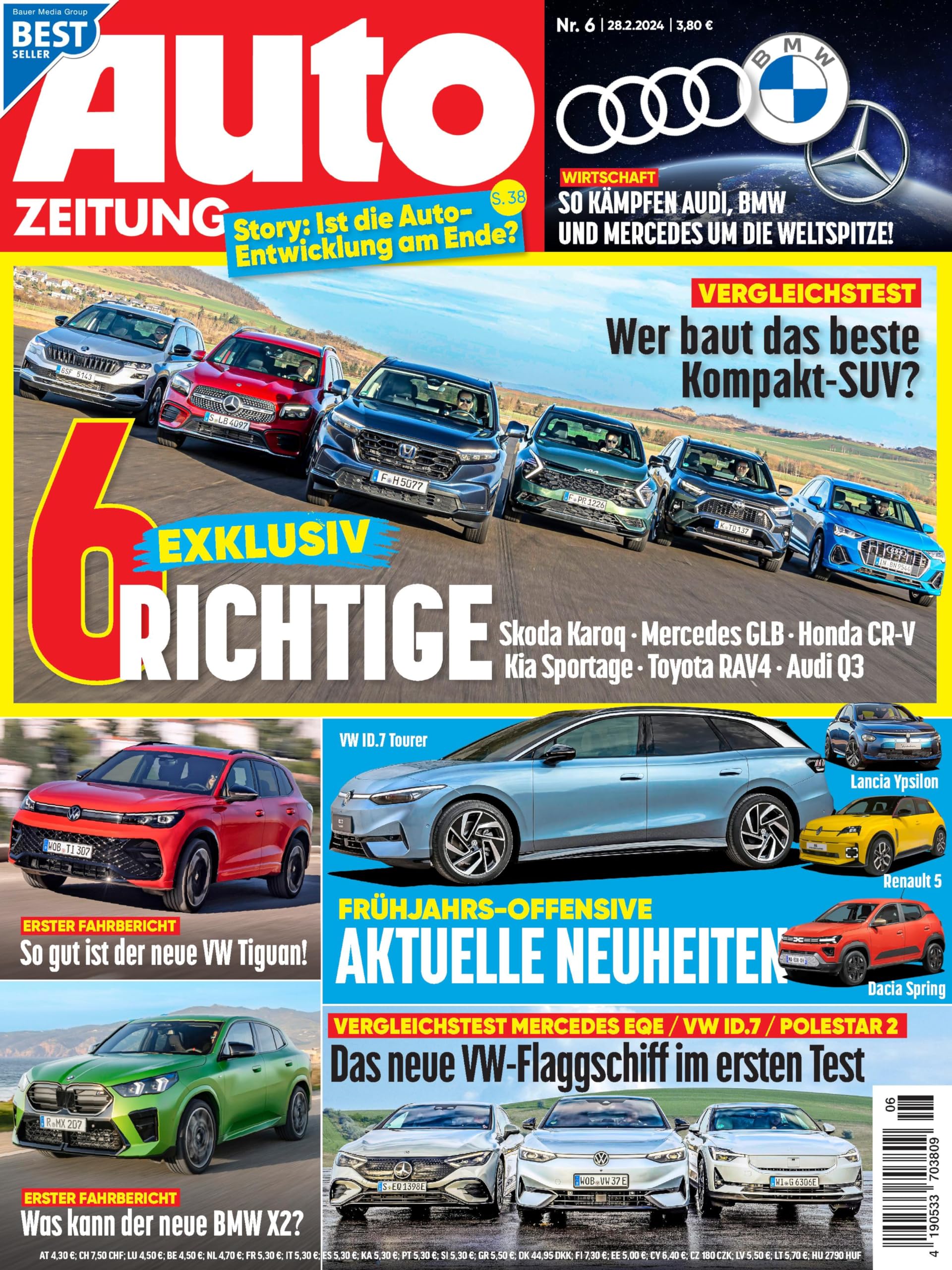 Auto Zeitung 6/2024 "6 Richtige" Business & Technology