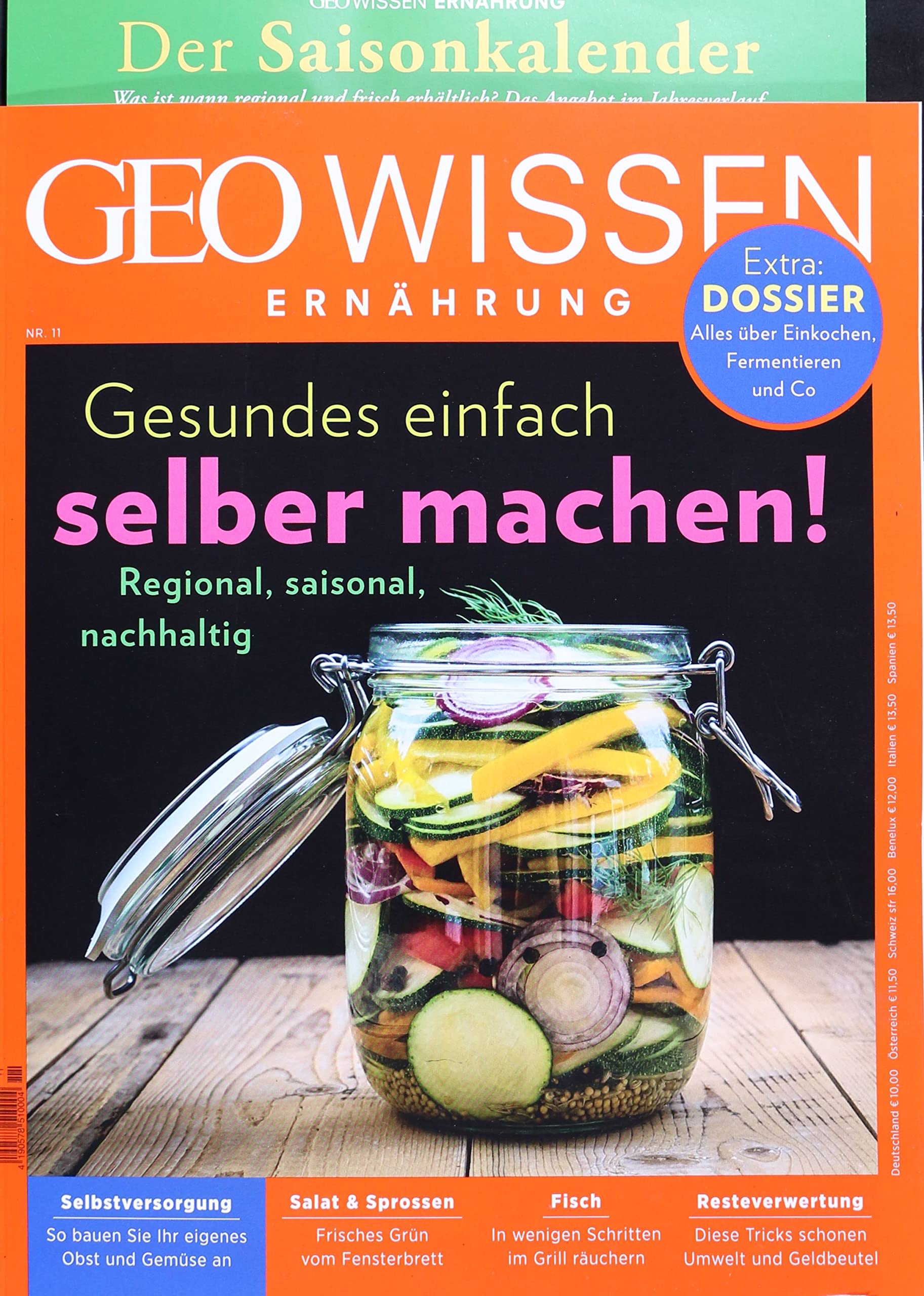 GEO Wissen Ernährung 11/2021 "Gesundes einfach selber machen!" Hobbies & Crafts