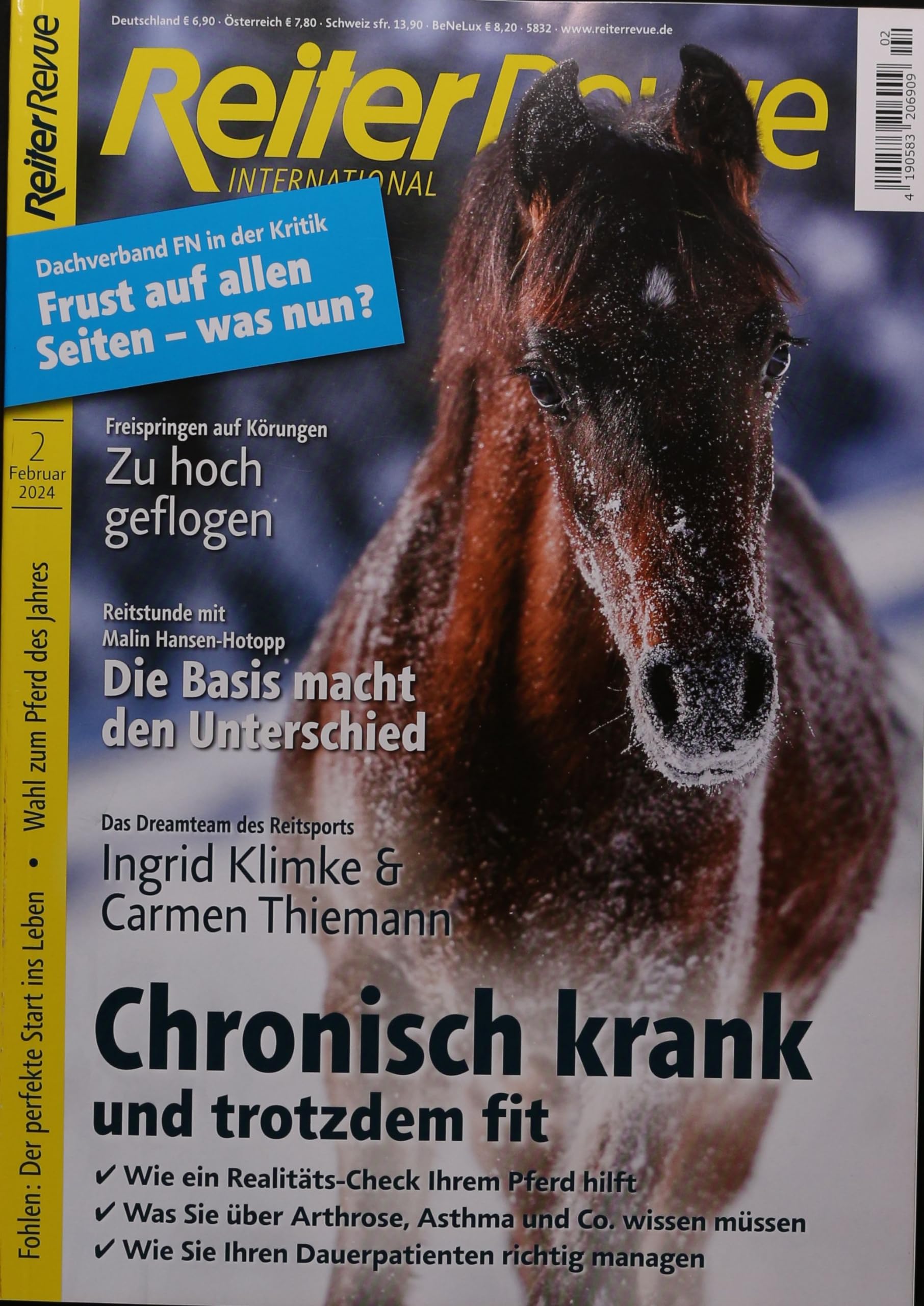 Reiter Revue Internationa 2/2024 "Chronisch krank und trotzdem fit" Leisure & Fun