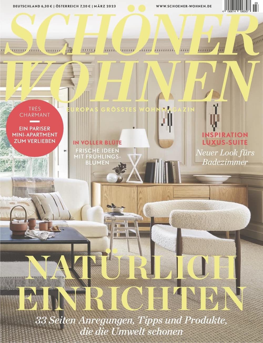 SCHÖNER WOHNEN 3/2023 "Natürlich einrichten" Living & Furnishing