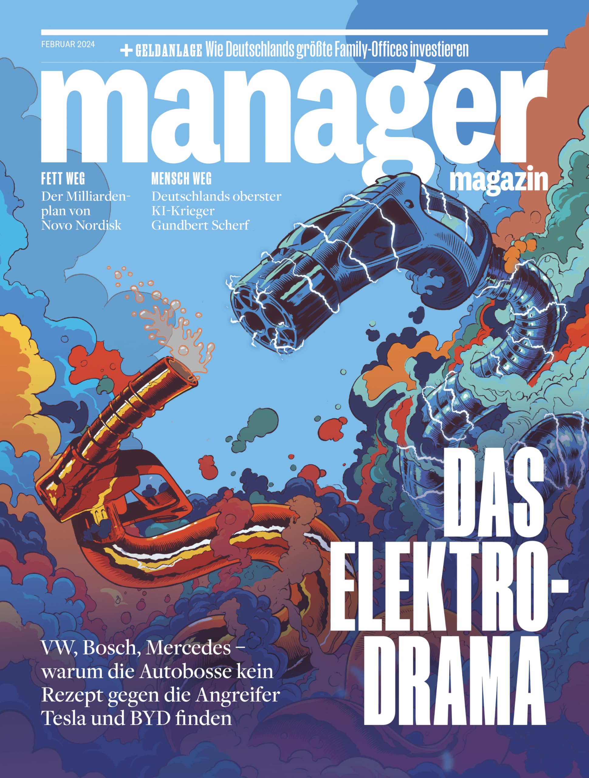 manager magazin 2/2024 "Das Elektro-Drama" Politics & History