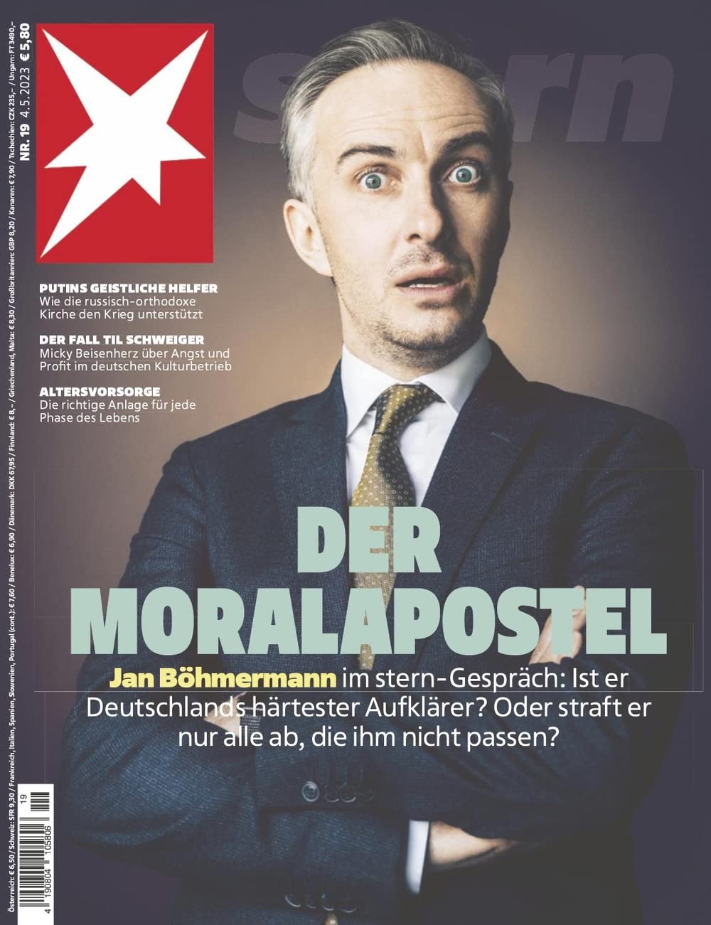 STERN 19/2023 "Der Moralapostel (Jan Böhmermann)" Politics & History