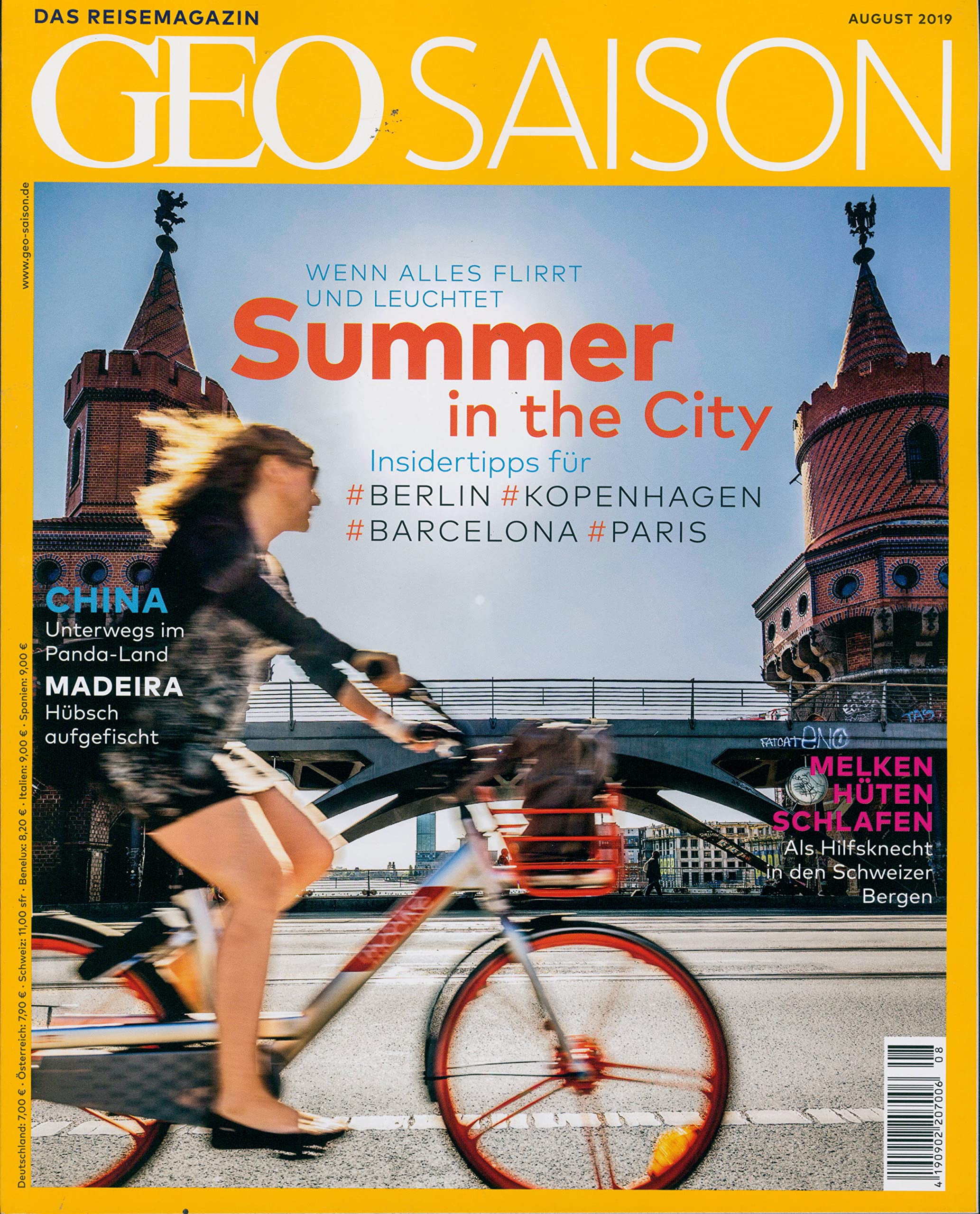 GEO SAISON 8/2019 "Summer in the City" Travel Books