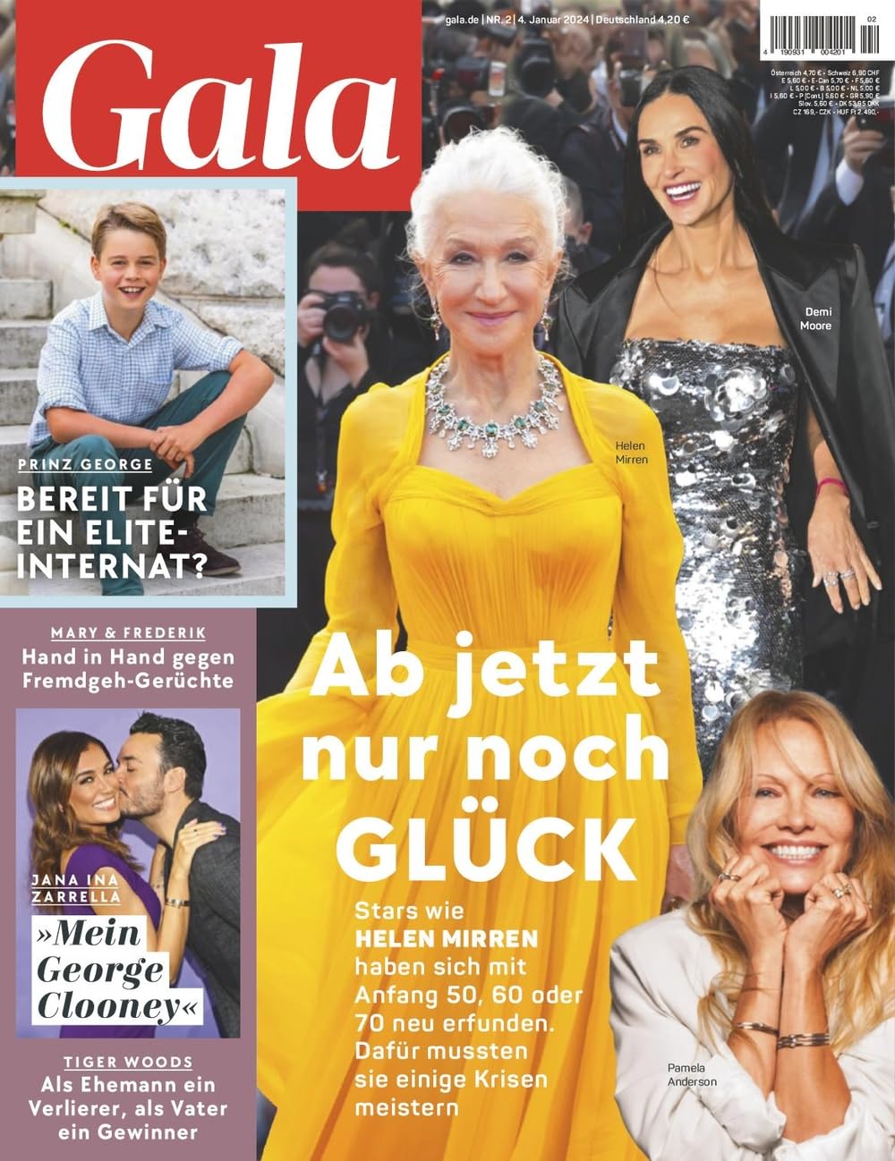 Gala 2/2024 "Ab jetzt nur noch Glück/Helen Mirren" Lifestyle