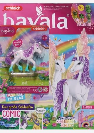 Schleich Magazin bayala 40/2023 "Extra: Regenbogen-Einhorn Dalya" Young adult books