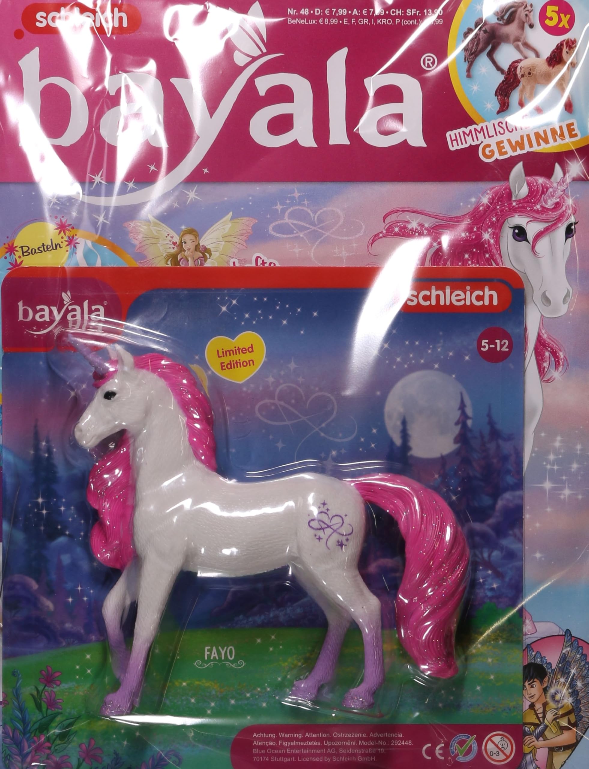 bayala Schleich Magazin 48/2024 "Extra: Wächter-Einhorn Fayo" Young adult books