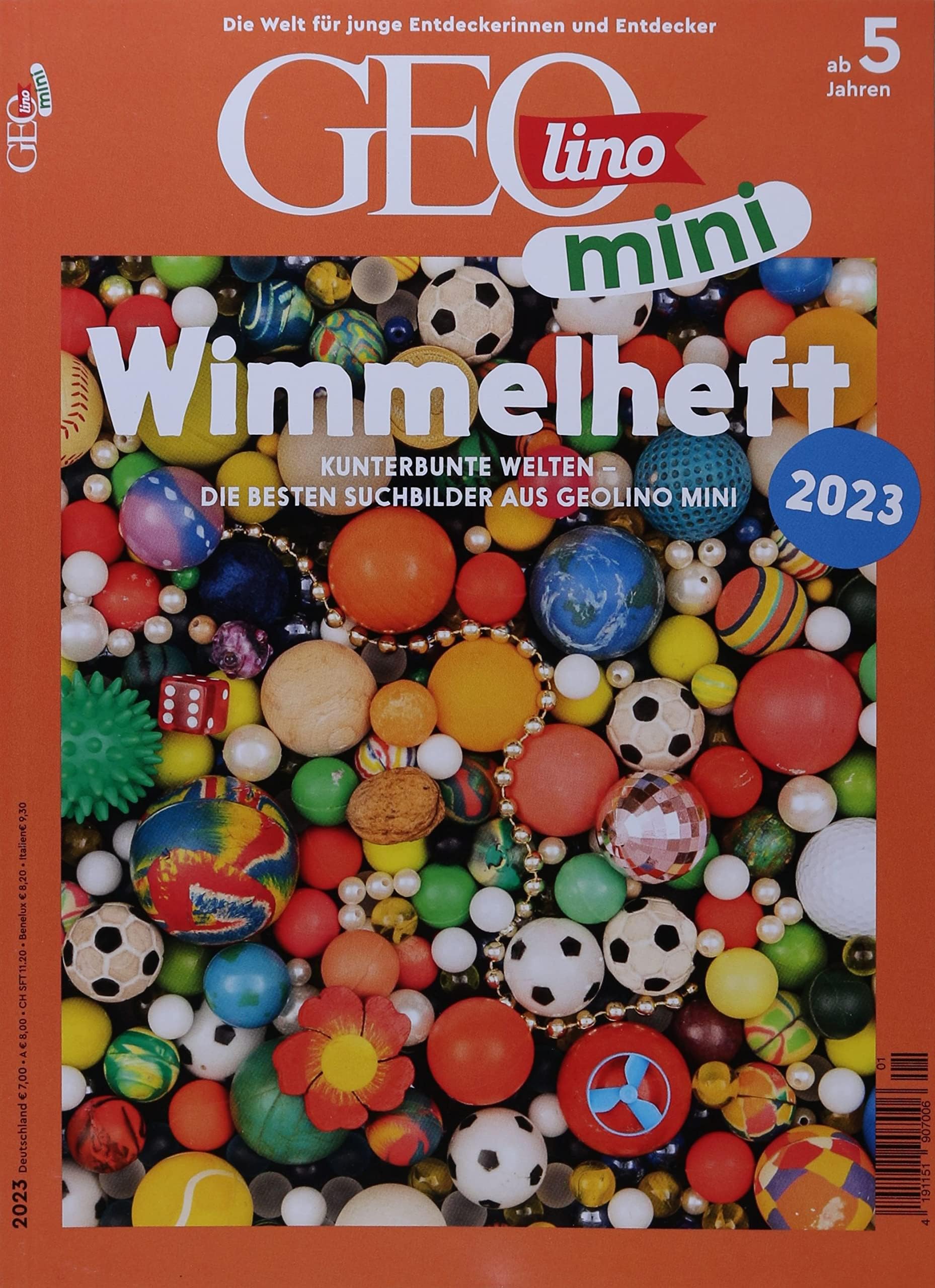 GEOlino mini WIMMELHEFT 1/2023 "Kunterbunte Welten - Die besten Suchbilder aus GEOlino mini 2023" Young adult books