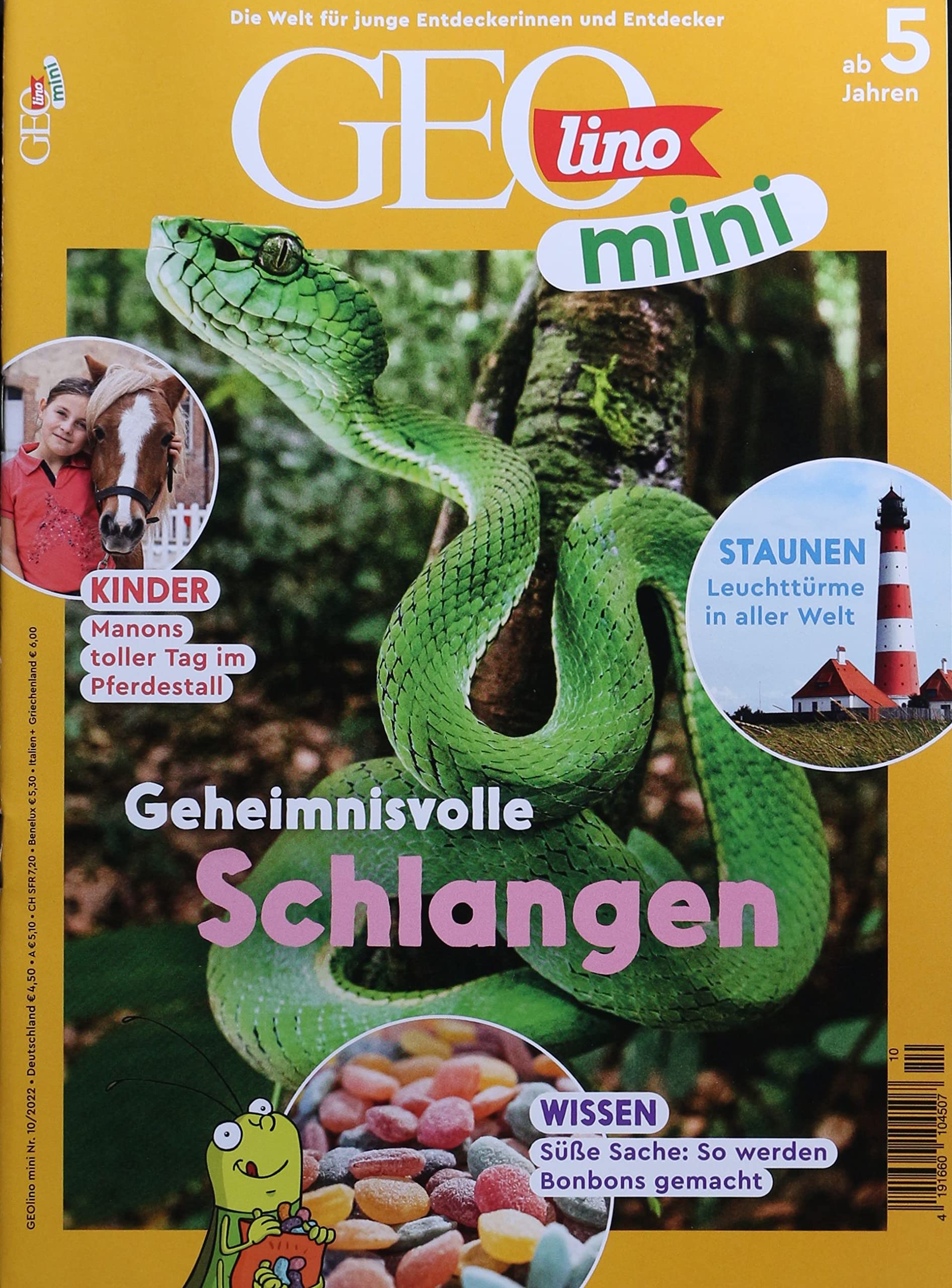 GEOlino mini 10/2022 "Geheimnisvolle Schlangen" Young adult books